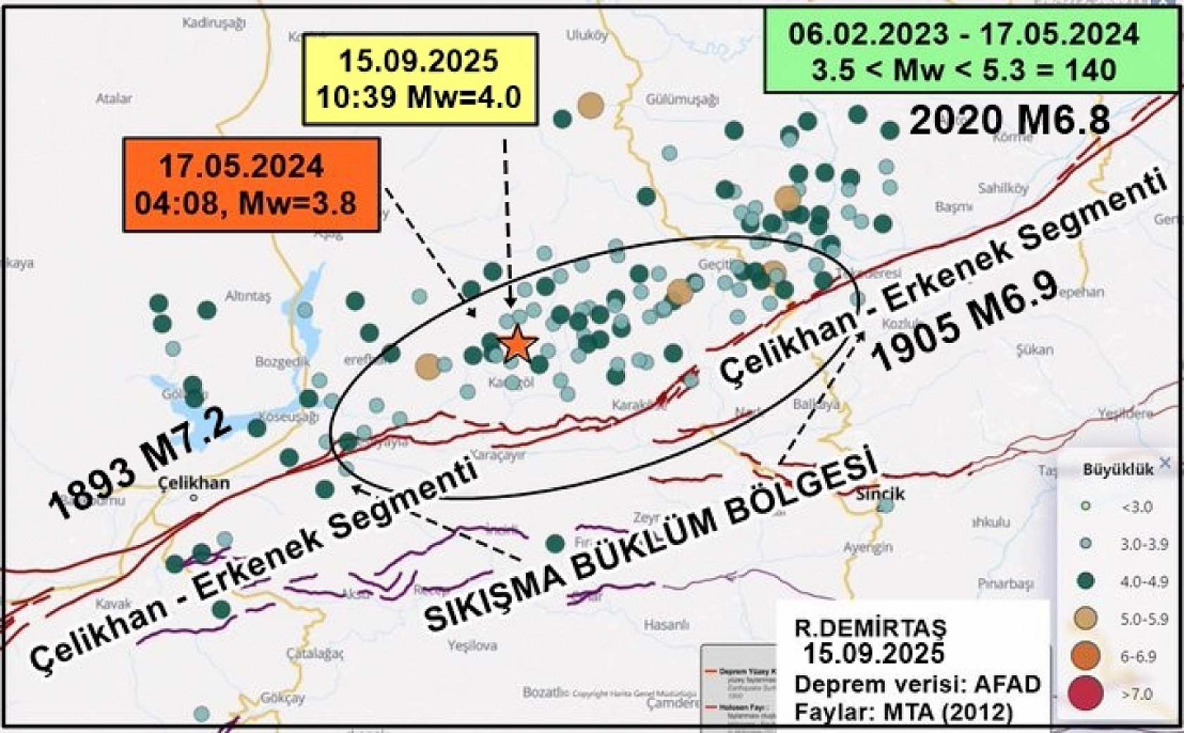 Erkenek Fay Hattı'nda sarsıntı: Büyük deprem olasılığı bin yıl