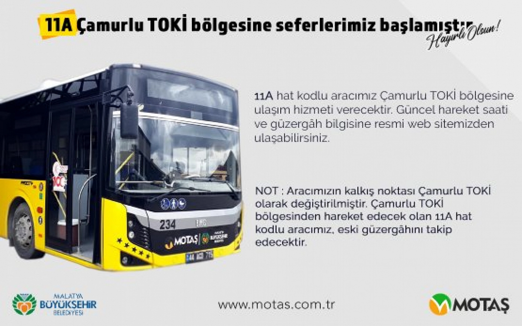 MOTAŞ Müjdeyi Verdi: O Mahalleye Yeni Otobüs Seferi Başladı!