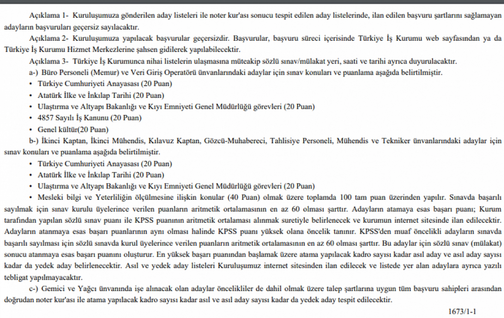 Malatyalılar Müjde! Kıyı Emniyeti Genel Müdürlüğü 206 Personel Alacak…