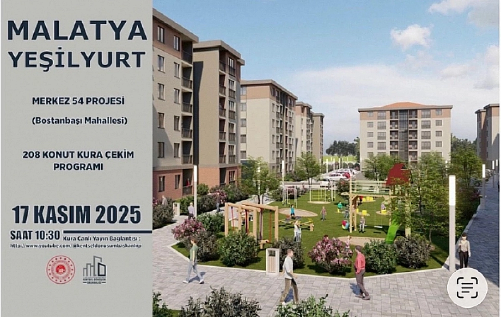 Malatya'da Kura Çekimi Başlıyor! Merkez 54 Projesi'nin Kura Çekimini Canlı izlemek İçin Tıklayın…