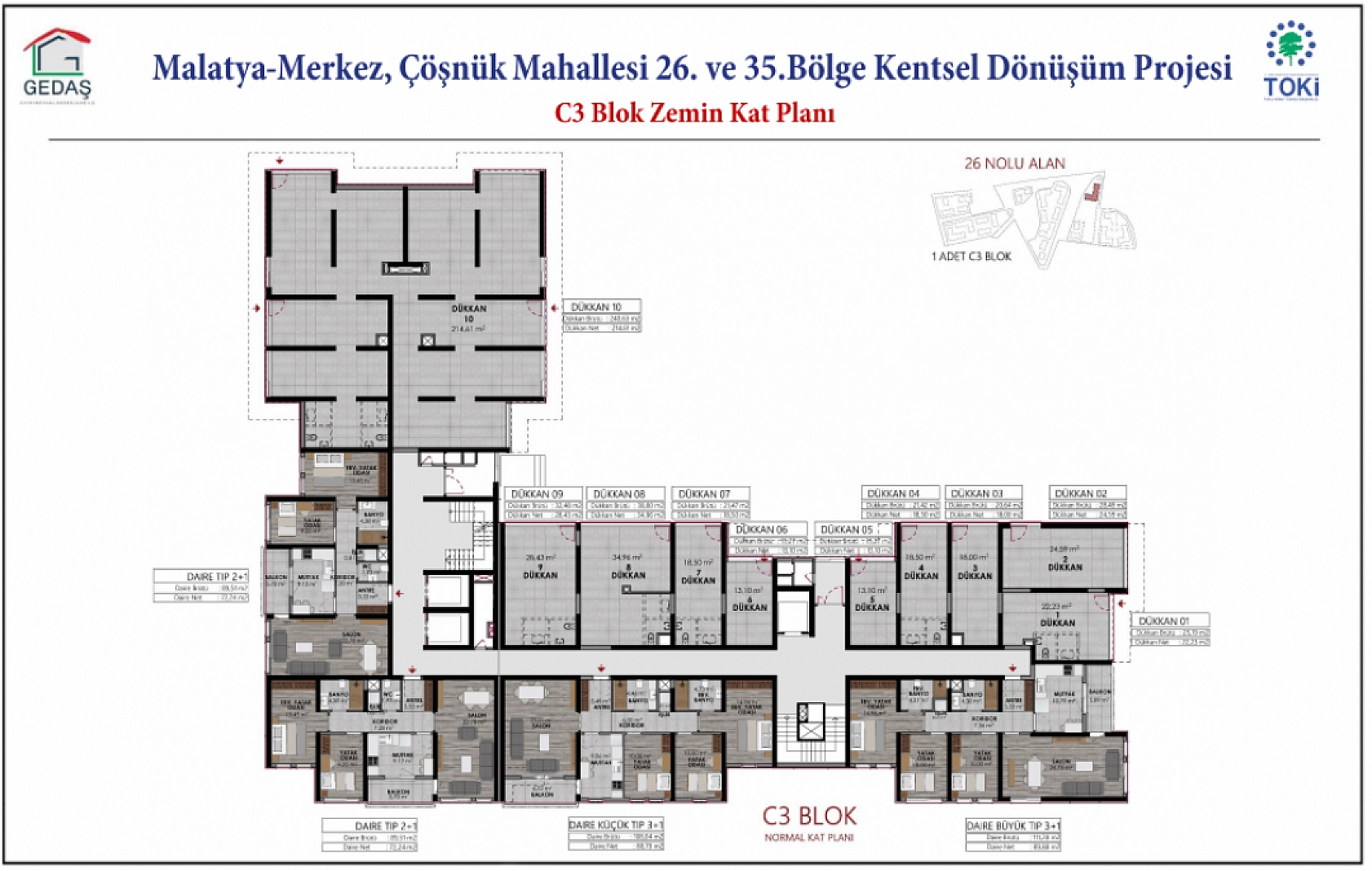 Proje Hazır! İşte Çöşnük Mahallesi'nin Proje Görselleri...