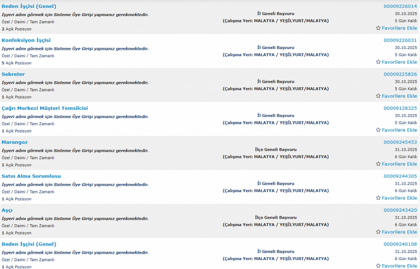 Malatya'da iş arayanlara müjde: 290 personel alımı başlıyor…