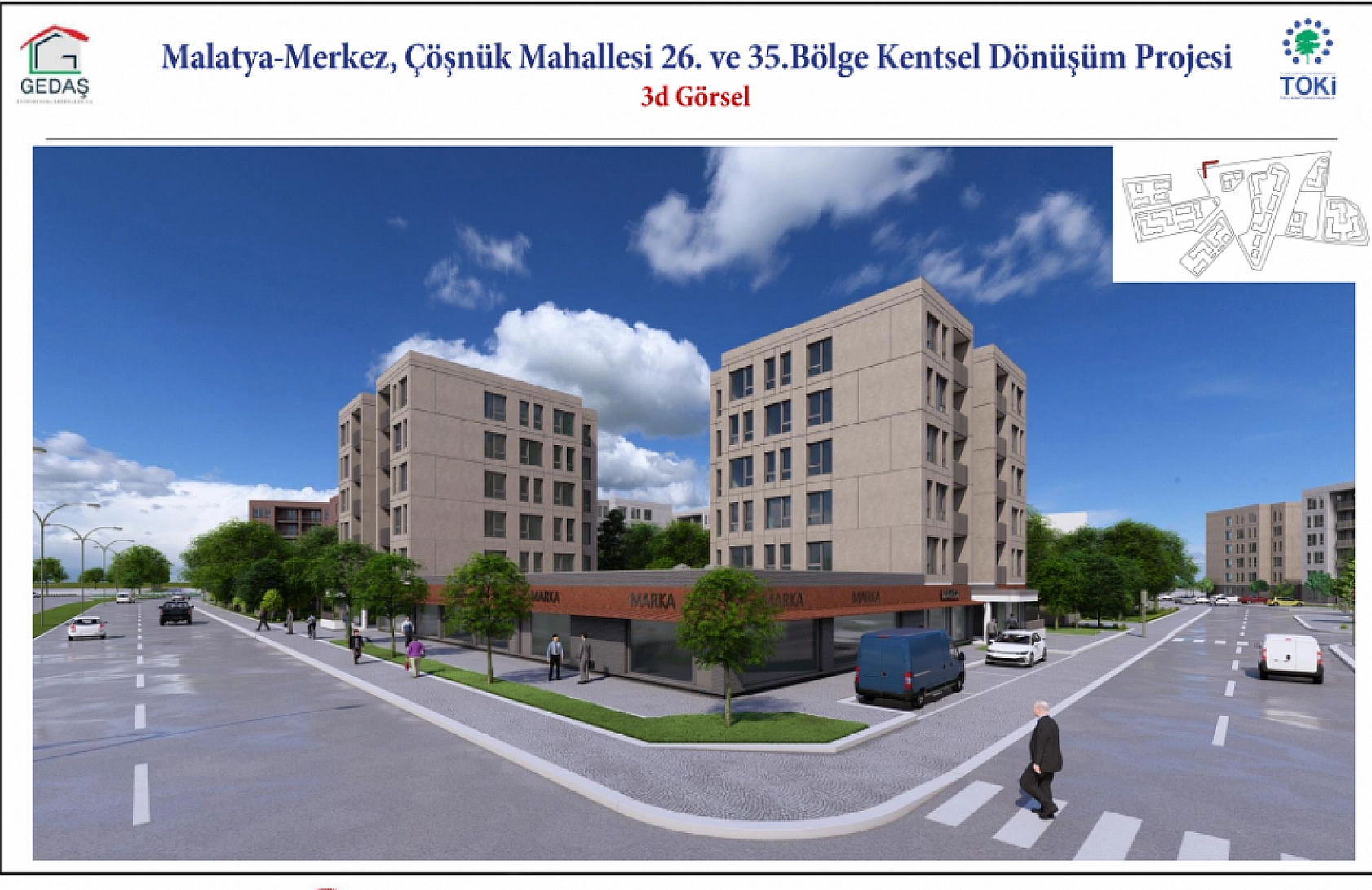 Proje Hazır! İşte Çöşnük Mahallesi'nin Proje Görselleri...