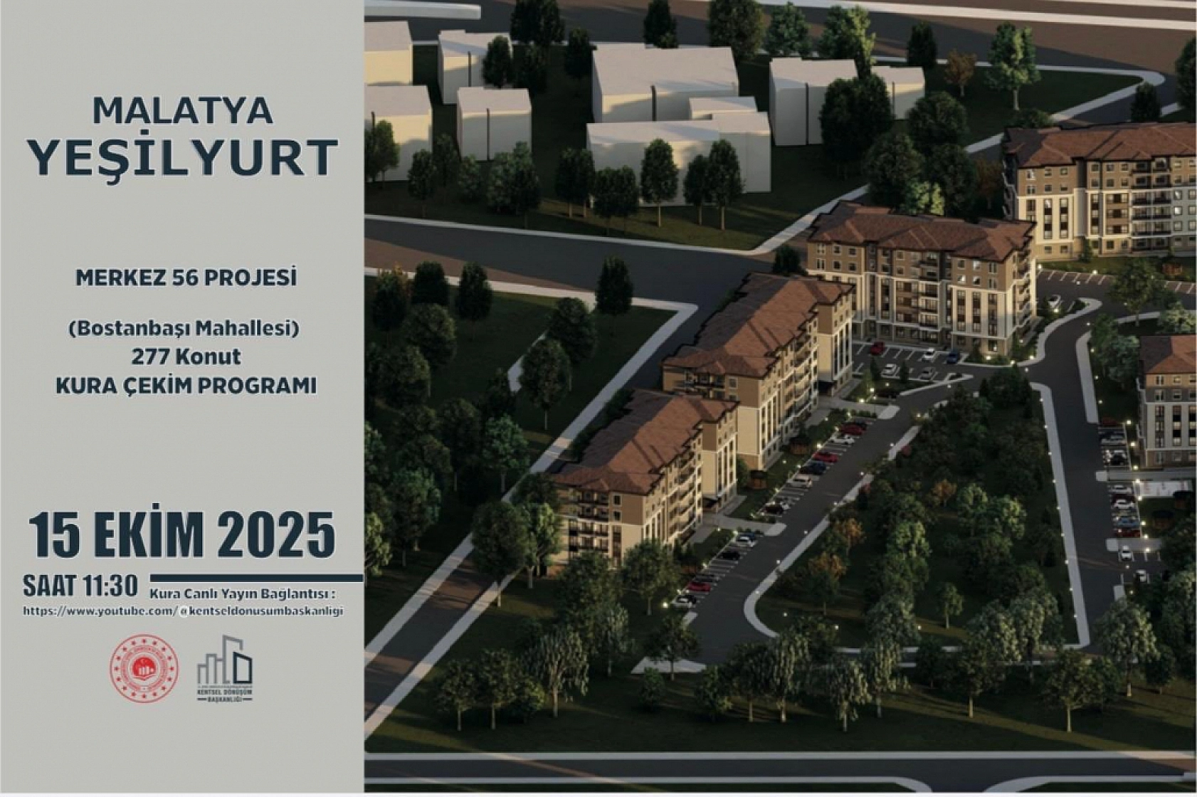 Malatya'da 532 konutun kurası çekilecek!