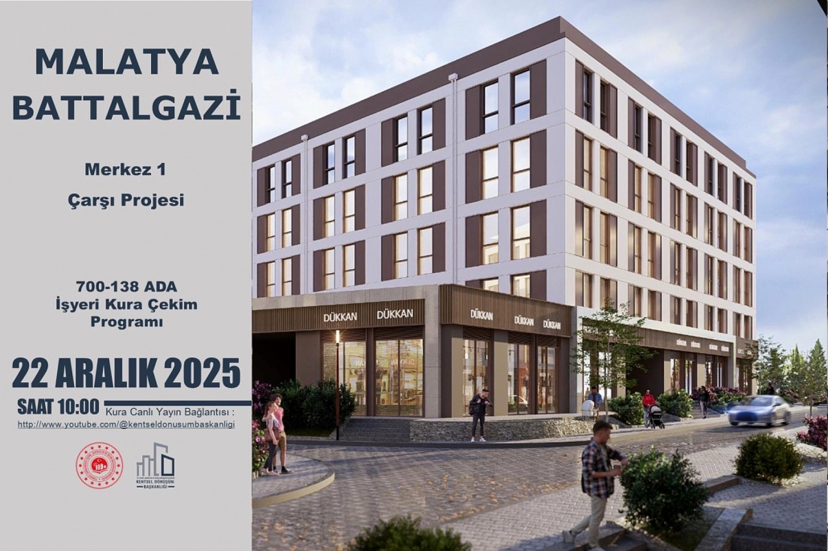 Malatya'da 821 konutun kuraları yarın çekilecek!!!