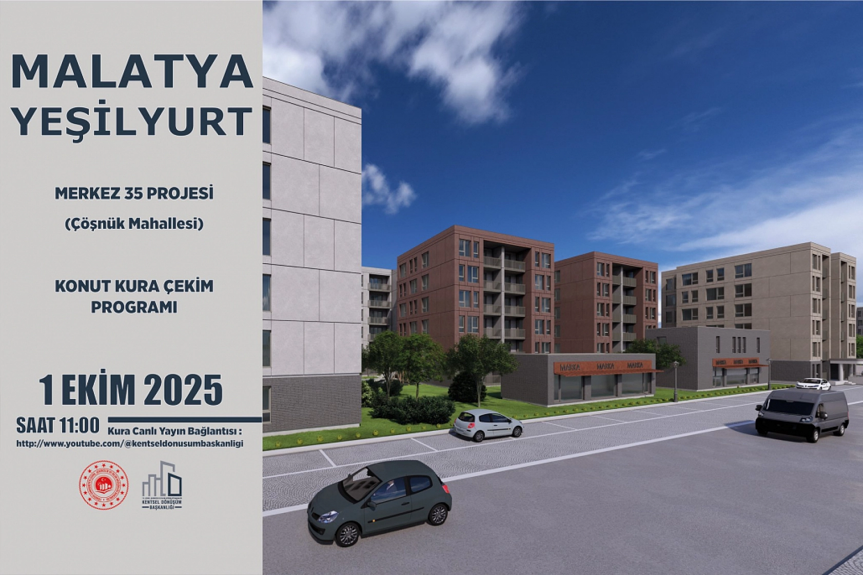 Malatya'da Merkez 35 Projesi kura sonuçları.... Hak sahipleri tam liste…