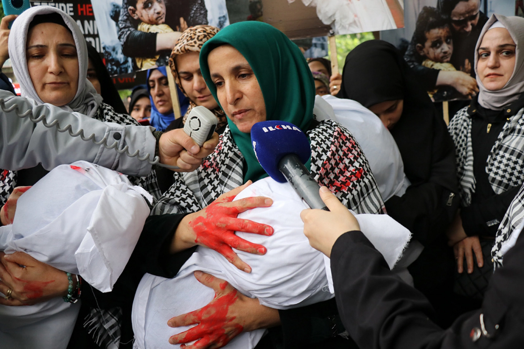 Malatya'dan Gazze'deki soykırıma tepki..!