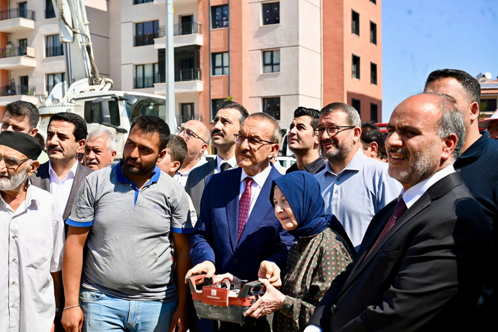 İnci Cömert Camii'nin temeli dualarla atıldı