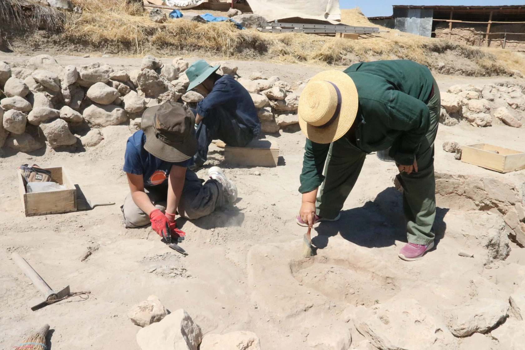 Arslantepe Höyüğü'nde 3 bin yıllık sur duvarı onarılıyor!