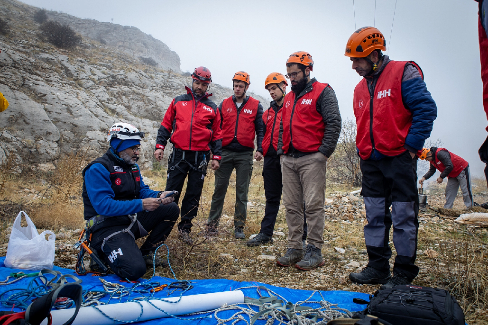 Malatya İHH ekibi afete hazırlık kapsamında eğitim yaptı