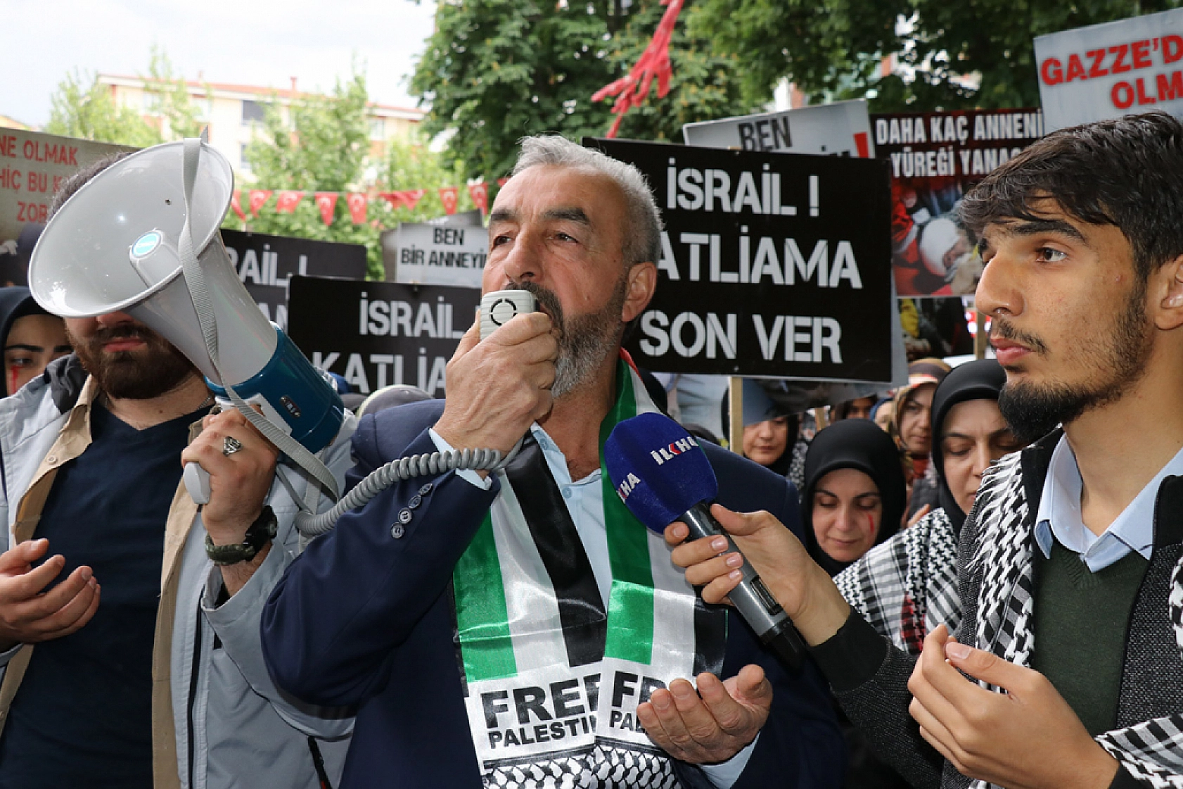 Malatya'dan Gazze'deki soykırıma tepki..!