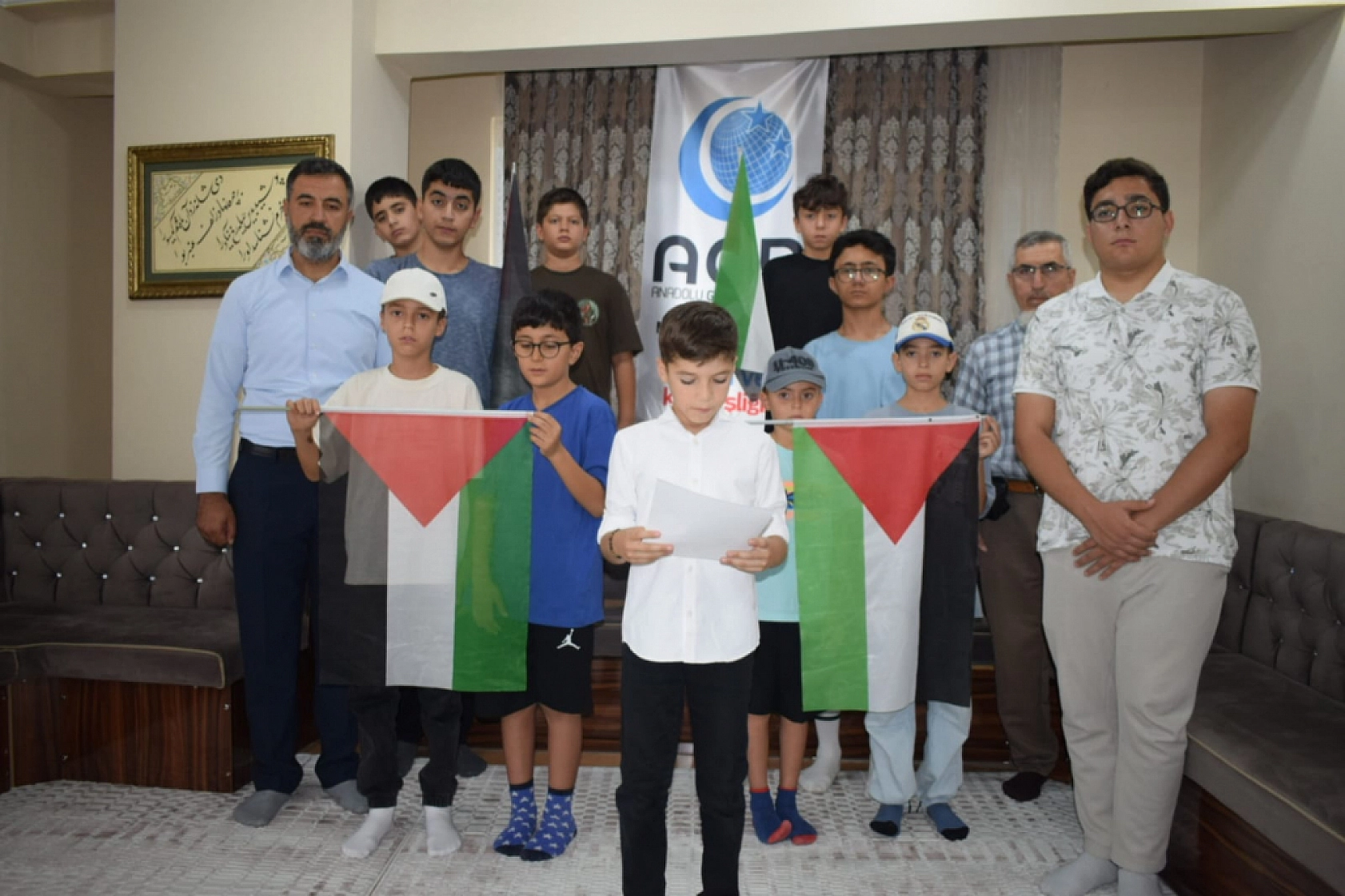 Malatya'da AGD'li Çocuklar Filistin İçin Sesini Yükseltti: Bu Vebale Ortak Olamayız!