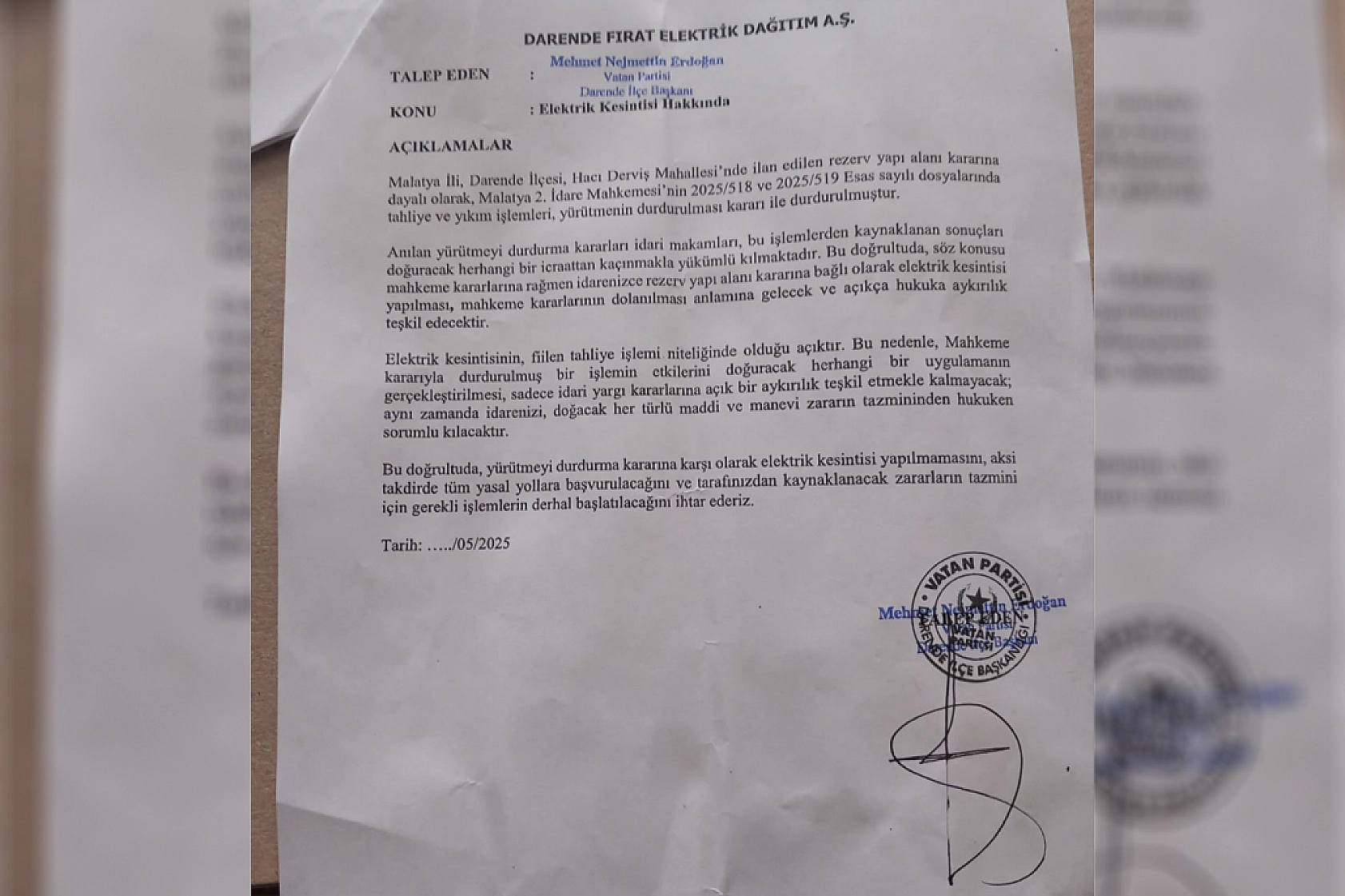Malatya'da esnafa rezerv alan darbesi: Belediye elektrik ve suyu kesti!