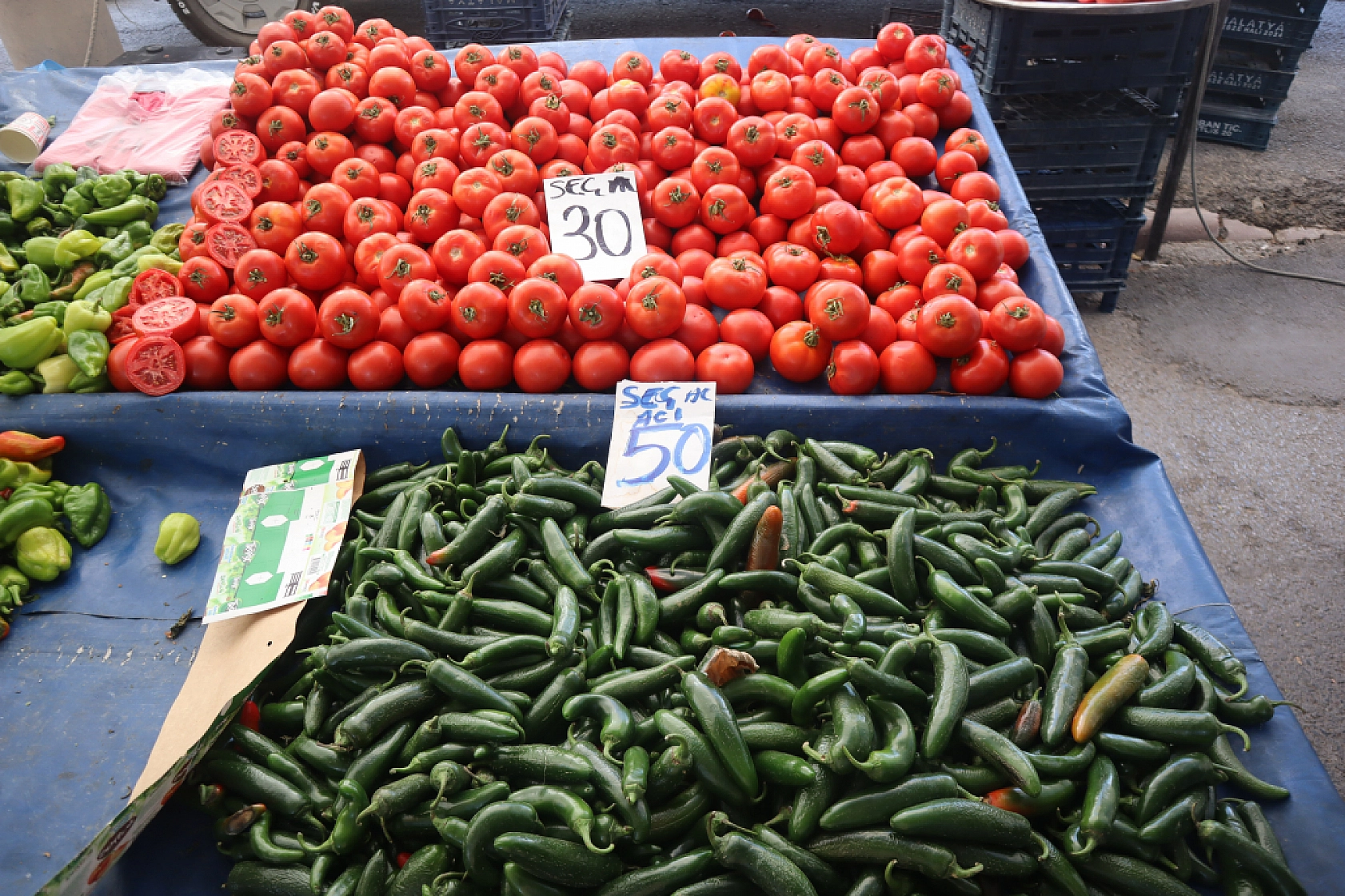 Malatya'da kurutmalık ve salçalık domates ile biber tezgahlarda! Peki fiyatları ne kadar?