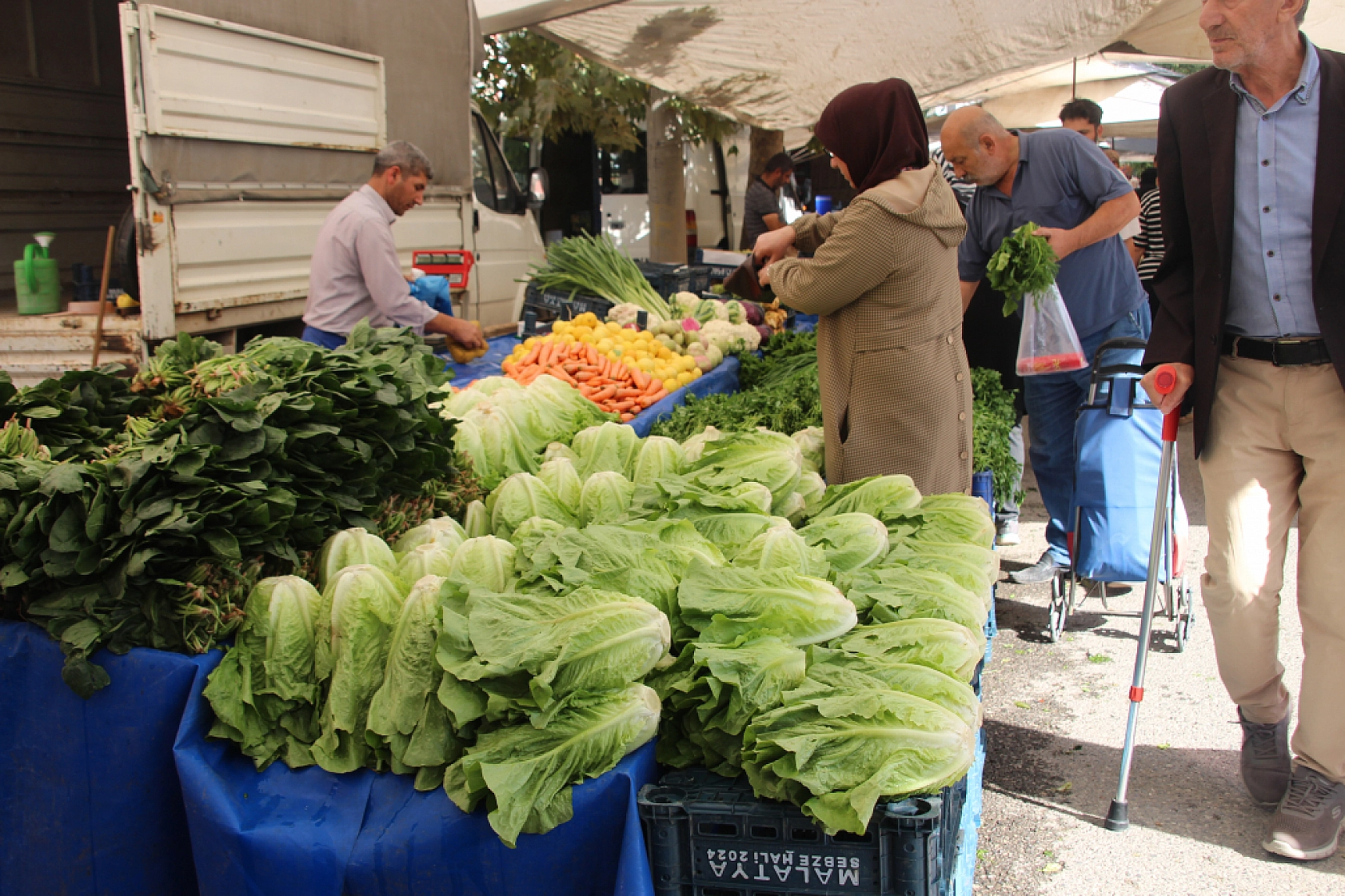 Malatya'da Poşetler Hafifliyor! Artık Pazarda da Sebze Meyve Almak Cep Yakıyor..!