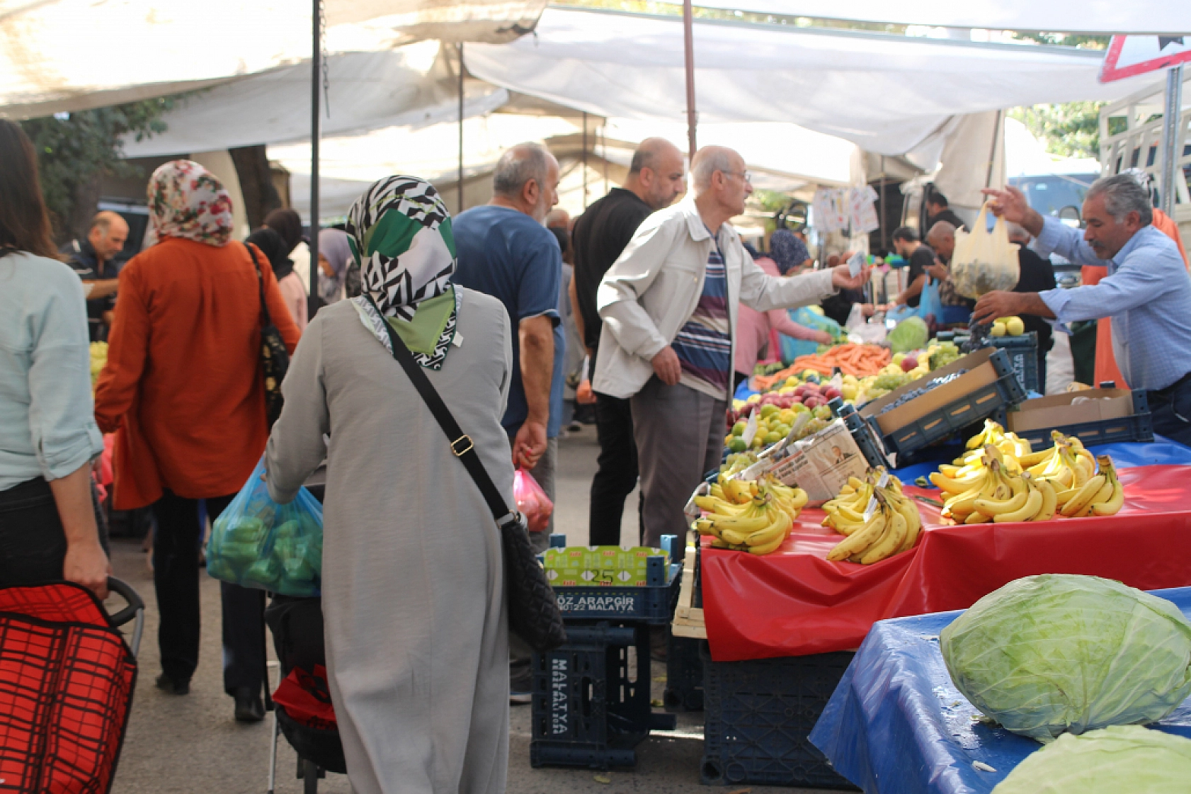 Malatya'da Poşetler Hafifliyor! Artık Pazarda da Sebze Meyve Almak Cep Yakıyor..!