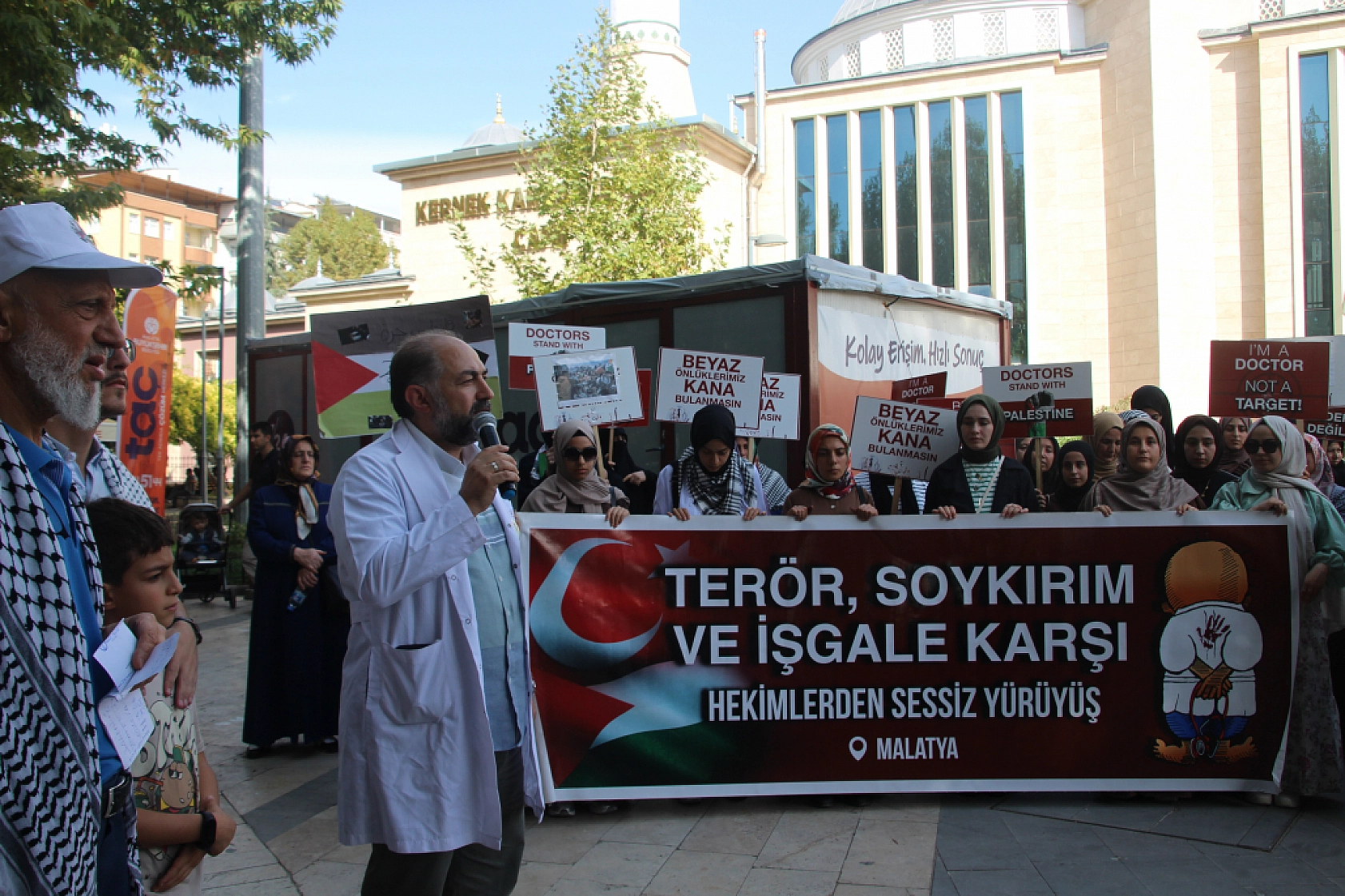 Malatya'dan Gazze'ye Destek Yürüyüşü