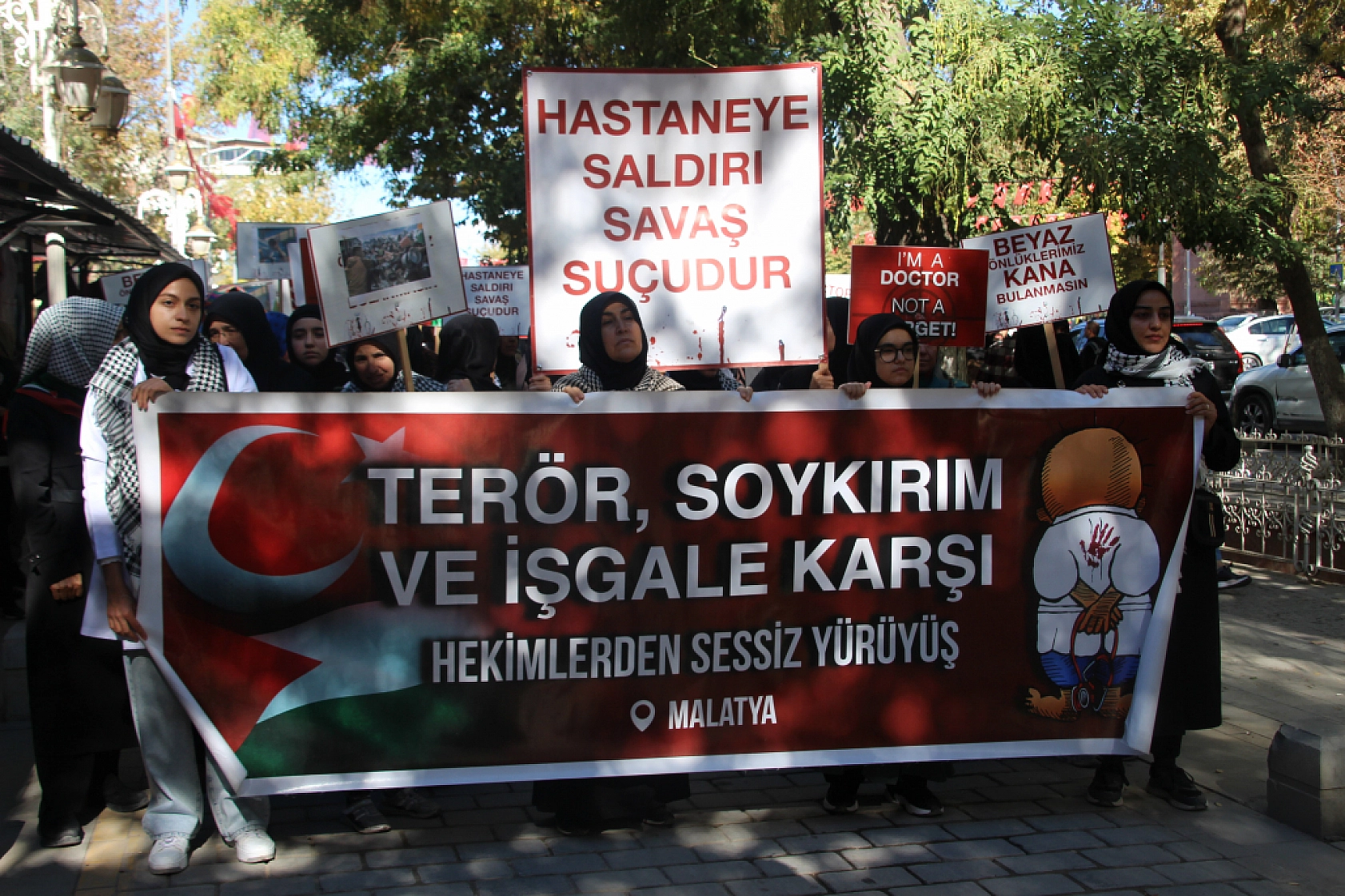 Binlerce Malatyalı  Şehit Yahya Sinvar İçin Haykırdı!