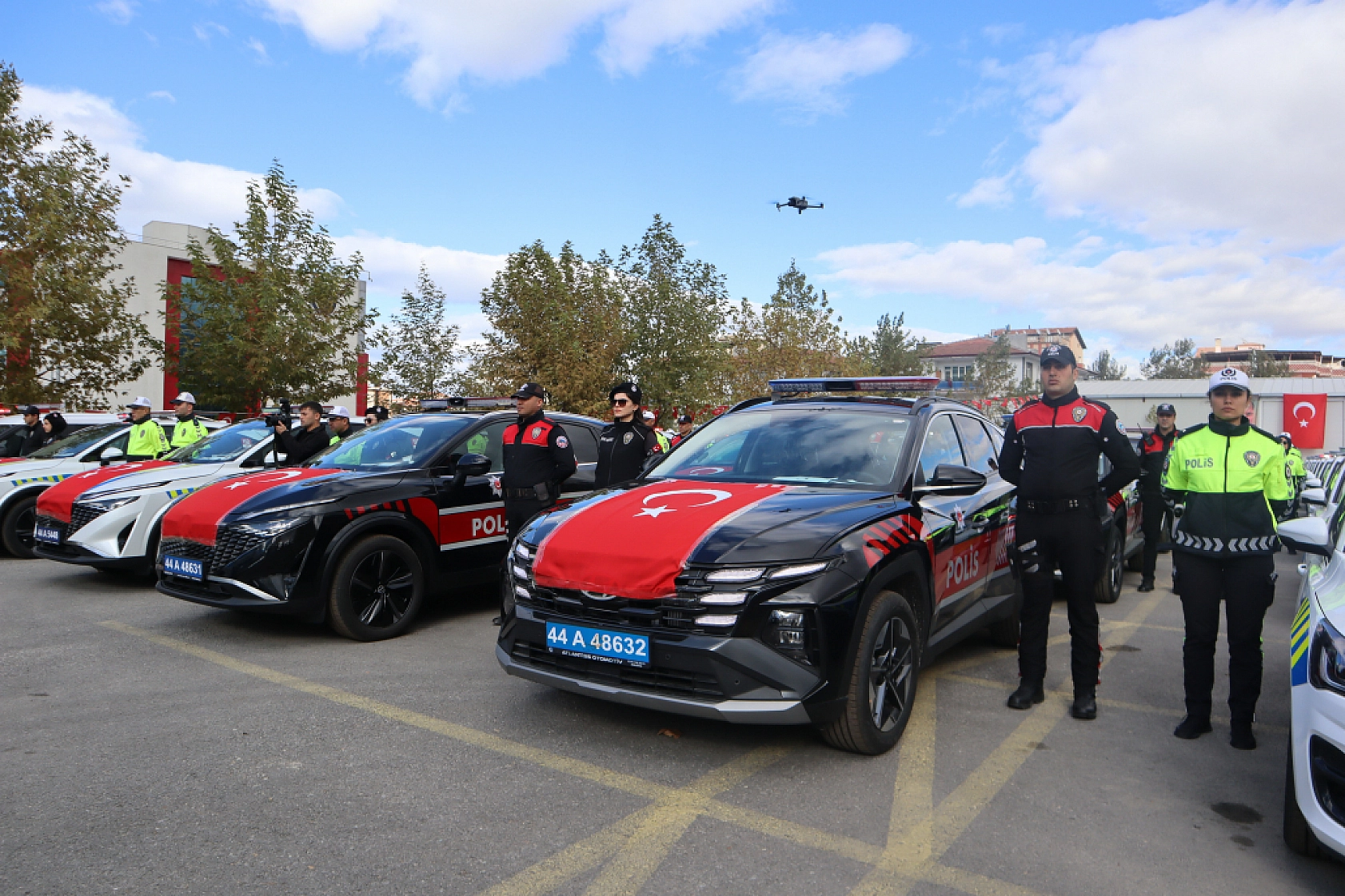 Malatya İl Emniyet Müdürlüğüne 80 Yeni Araç Katıldı
