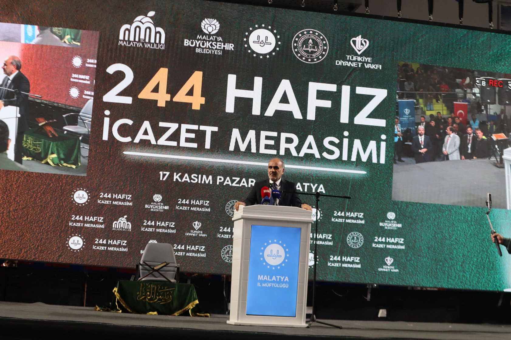 Malatya'da 244 Yeni Hafız, İcazet Merasimiyle Mezun Oldu