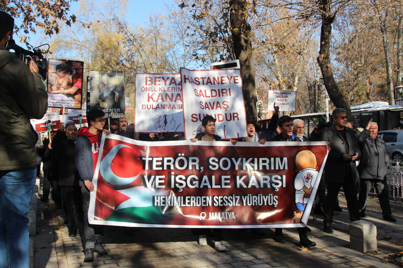 Malatya, Filistin için 55 Haftadır Sessiz Yürüyüşte…