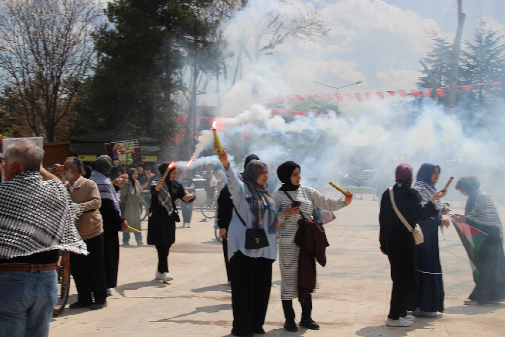 Malatya'da Gazze için binler pedal çevirdi: Zulme karşı haykırış sür ve diren…