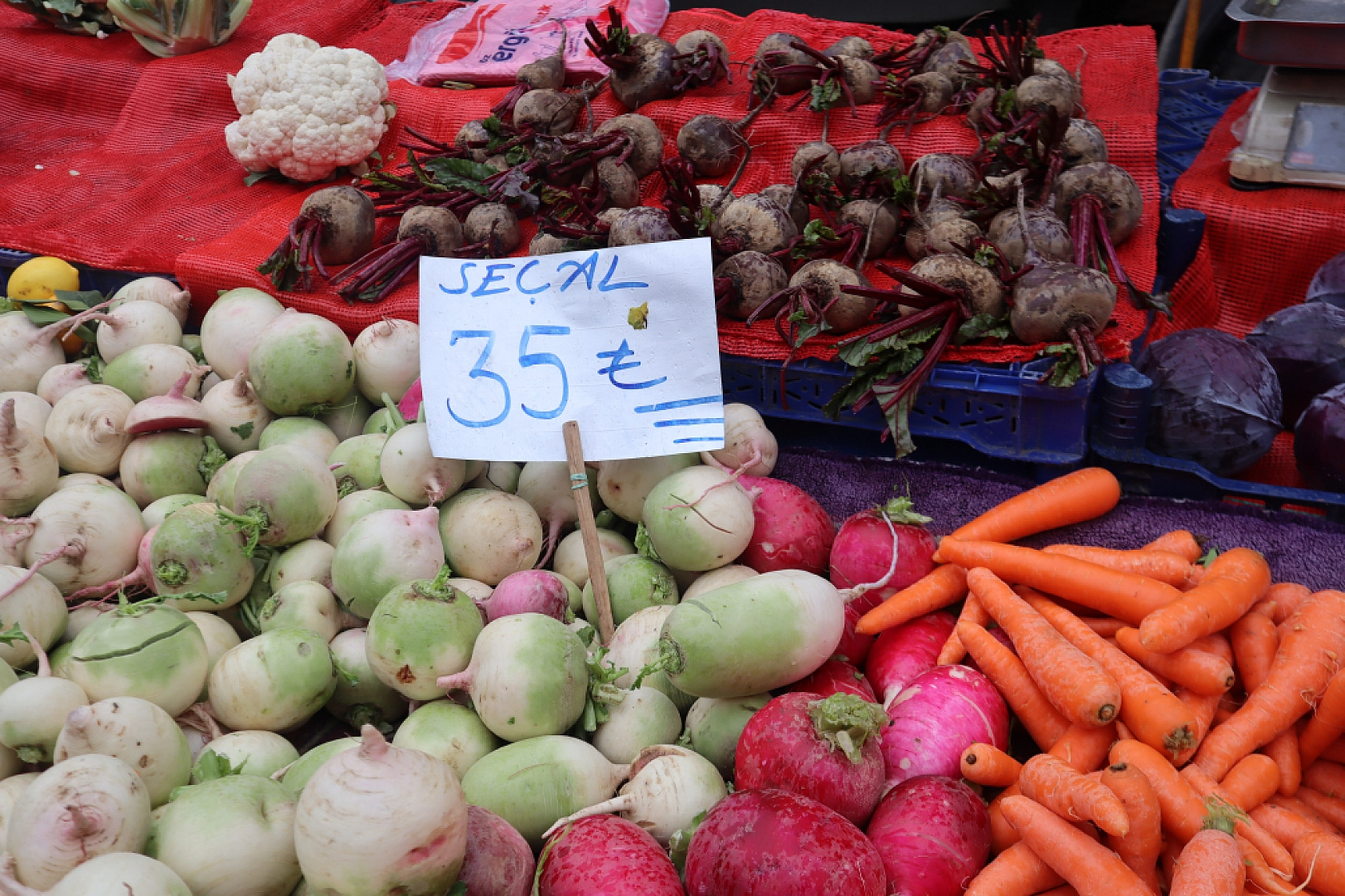 Malatyalılar Soğuk Havaya Rağmen Pazara Akın Ettiler! İşte Güncel Pazar Fiyatları….