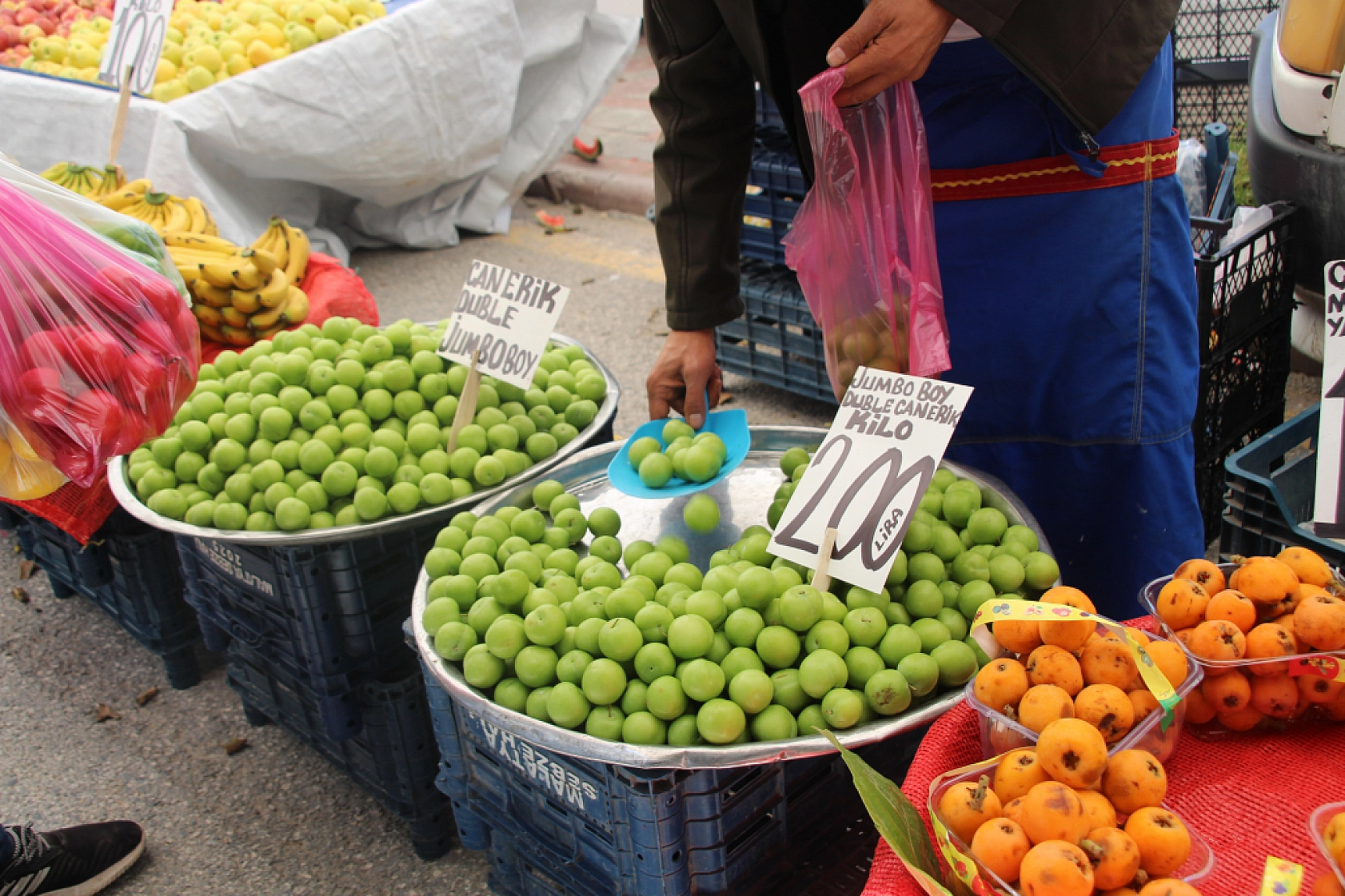 Malatya'da pazar tezgahlarında fiyat tersine döndü: Domates 35 lira, erik 200 lira!