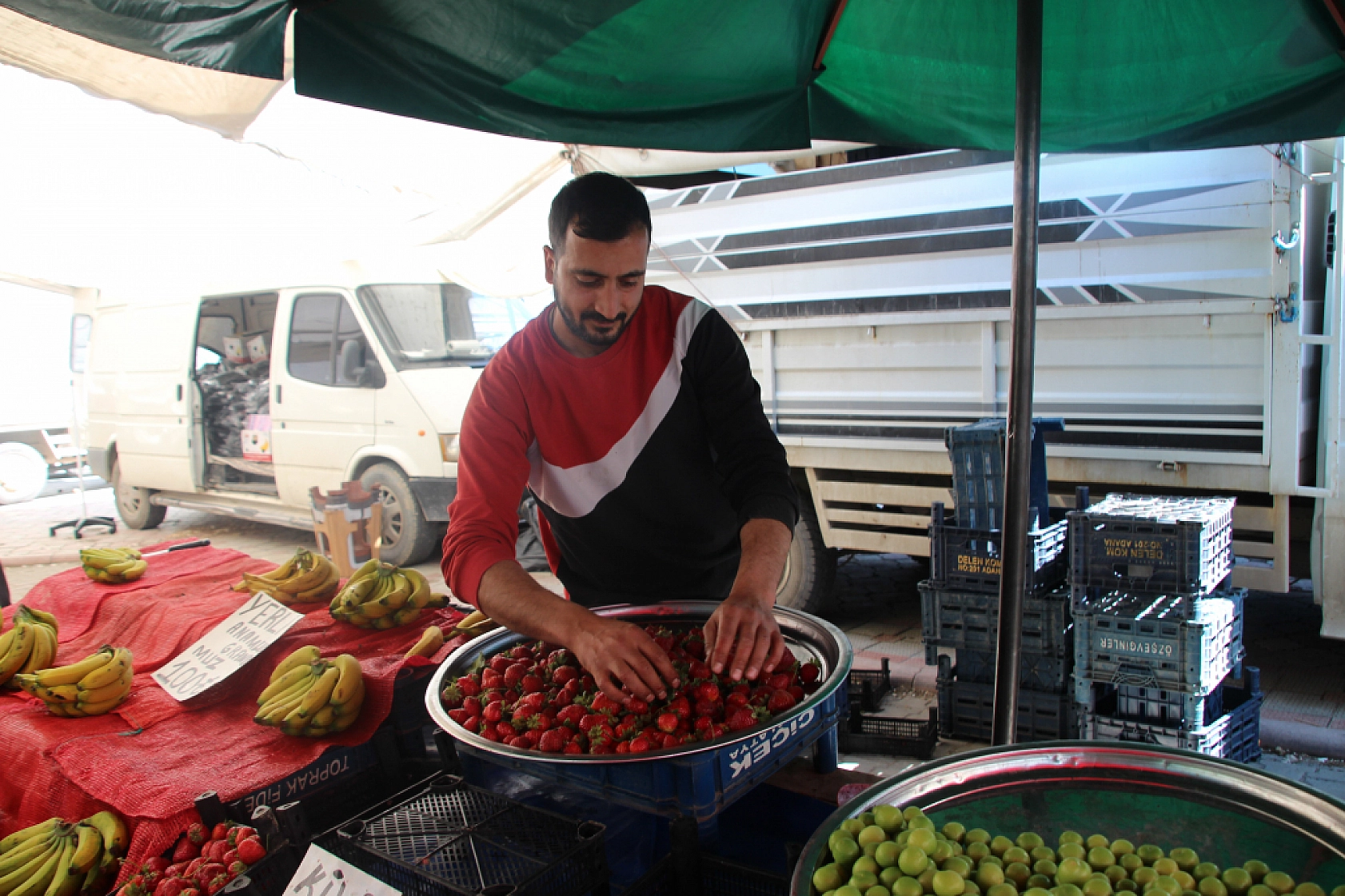 Malatya'da pazar tezgahlarında fiyat tersine döndü: Domates 35 lira, erik 200 lira!