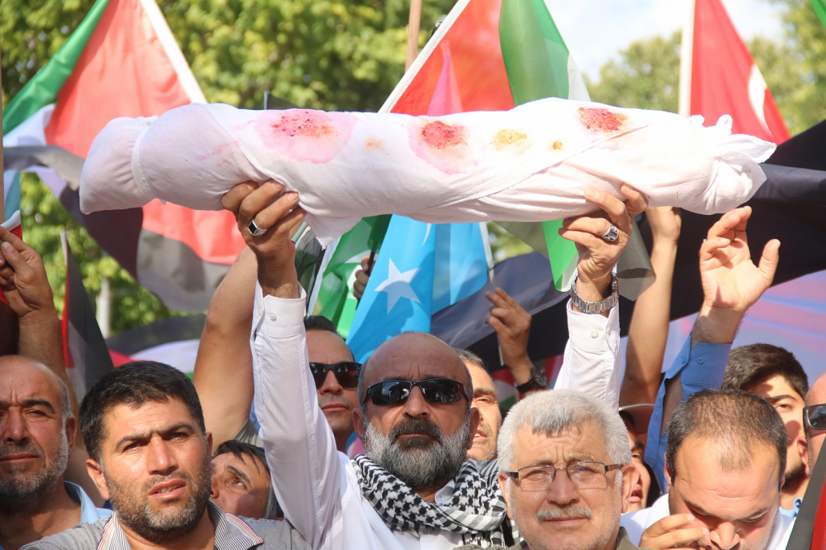 Malatya'da Gazze Mitingi ile İsrail'e Tepki Gösterildi!