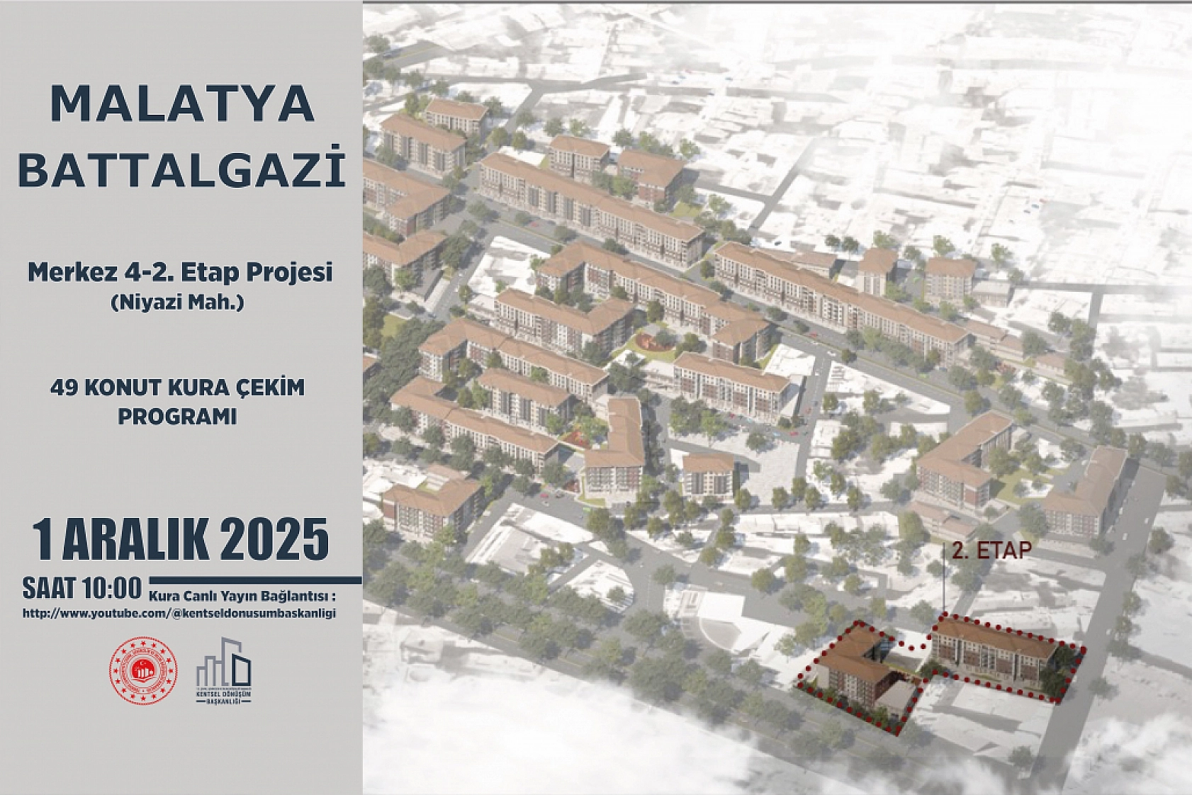 Malatya'da kura heyecanı! Bin 23 konut ve işyerinin hak sahibi belli olacak… İşte detaylar…