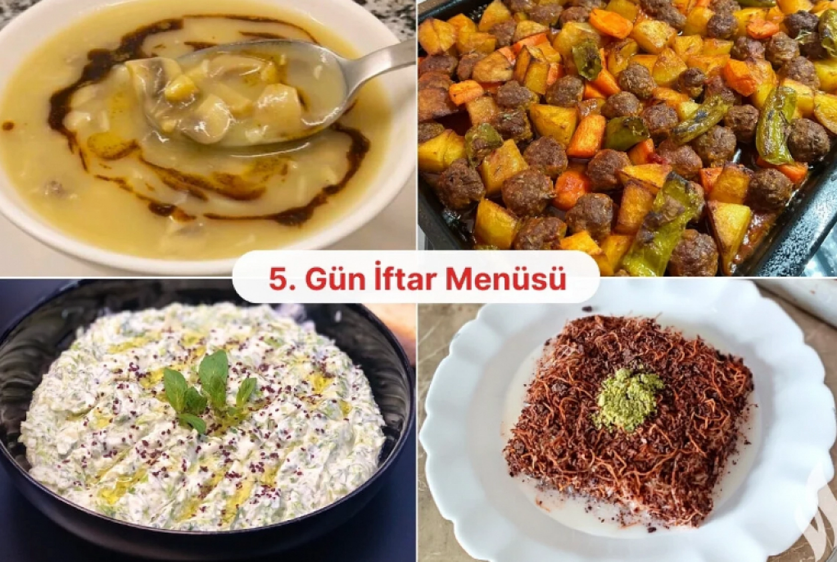 Malatya'da iftar sofrası telaşı sürüyor: Ramazan'ın 5. gününde işte iftar menüsü