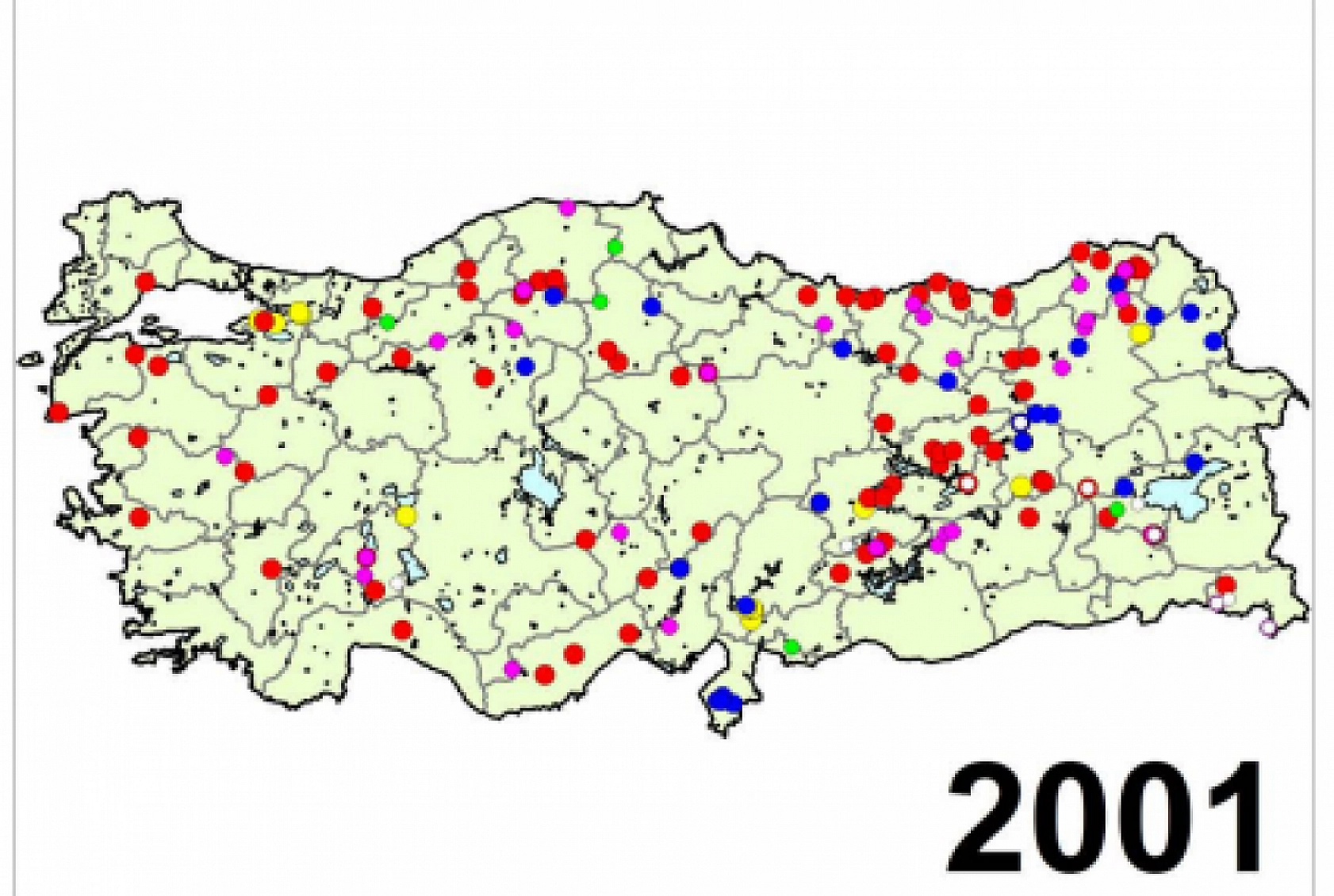 Türkiye'nin Afet Haritası Yayımlandı..! İşte Yıl Yıl Afetin İzleri...!