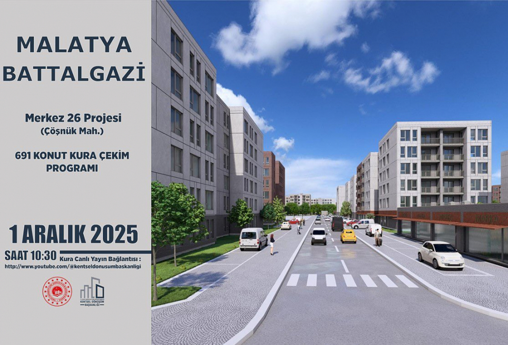 Malatya'da kura heyecanı! Bin 23 konut ve işyerinin hak sahibi belli olacak… İşte detaylar…