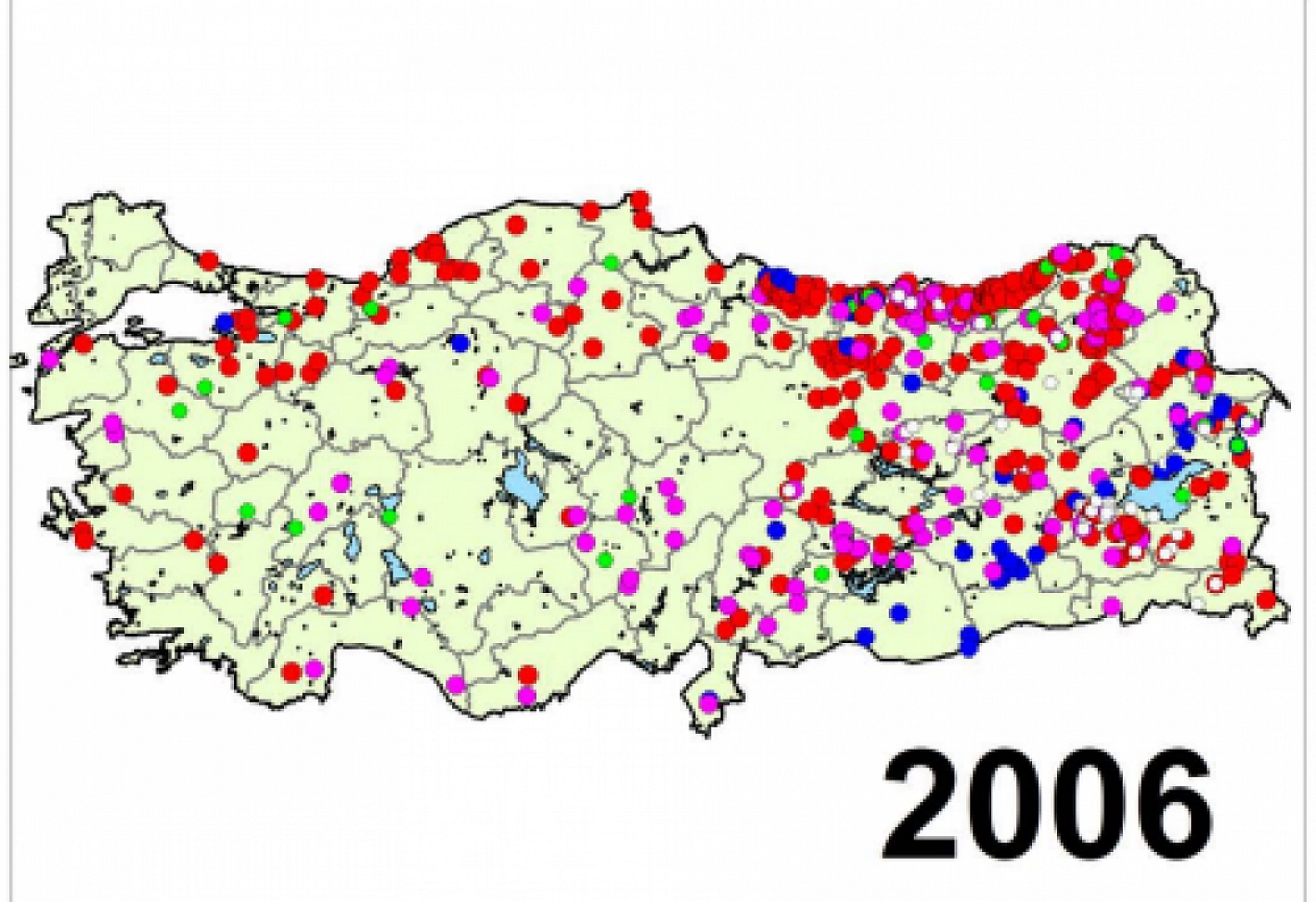Türkiye'nin Afet Haritası Yayımlandı..! İşte Yıl Yıl Afetin İzleri...!