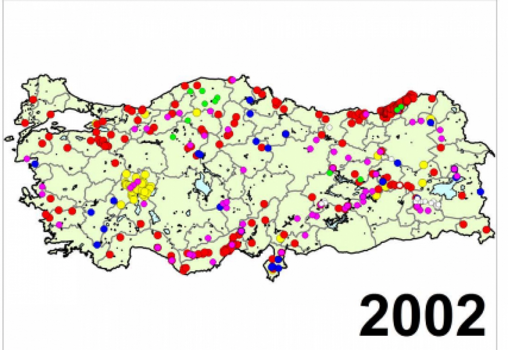 Türkiye'nin Afet Haritası Yayımlandı..! İşte Yıl Yıl Afetin İzleri...!