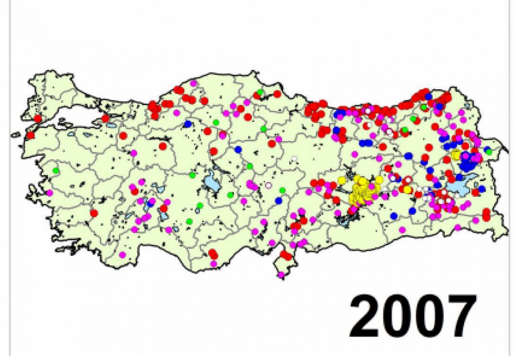 Türkiye'nin Afet Haritası Yayımlandı..! İşte Yıl Yıl Afetin İzleri...!