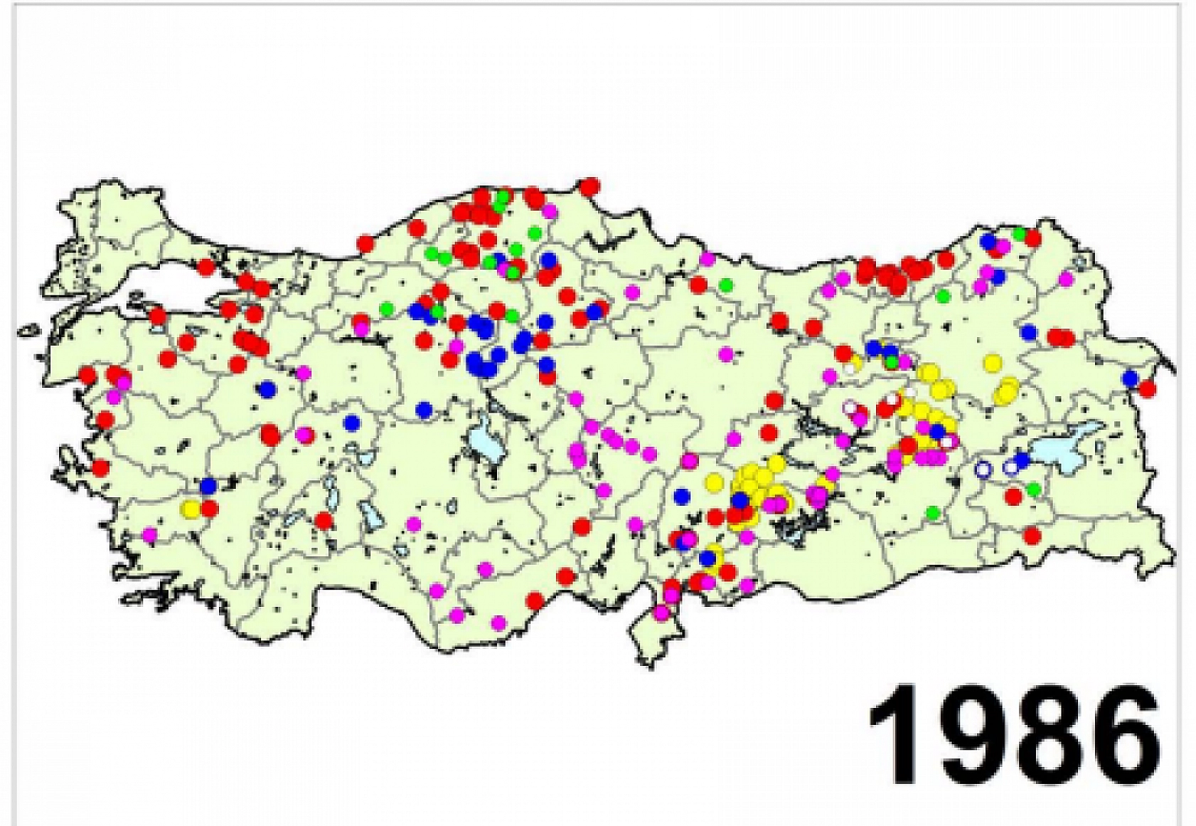 Türkiye'nin Afet Haritası Yayımlandı..! İşte Yıl Yıl Afetin İzleri...!