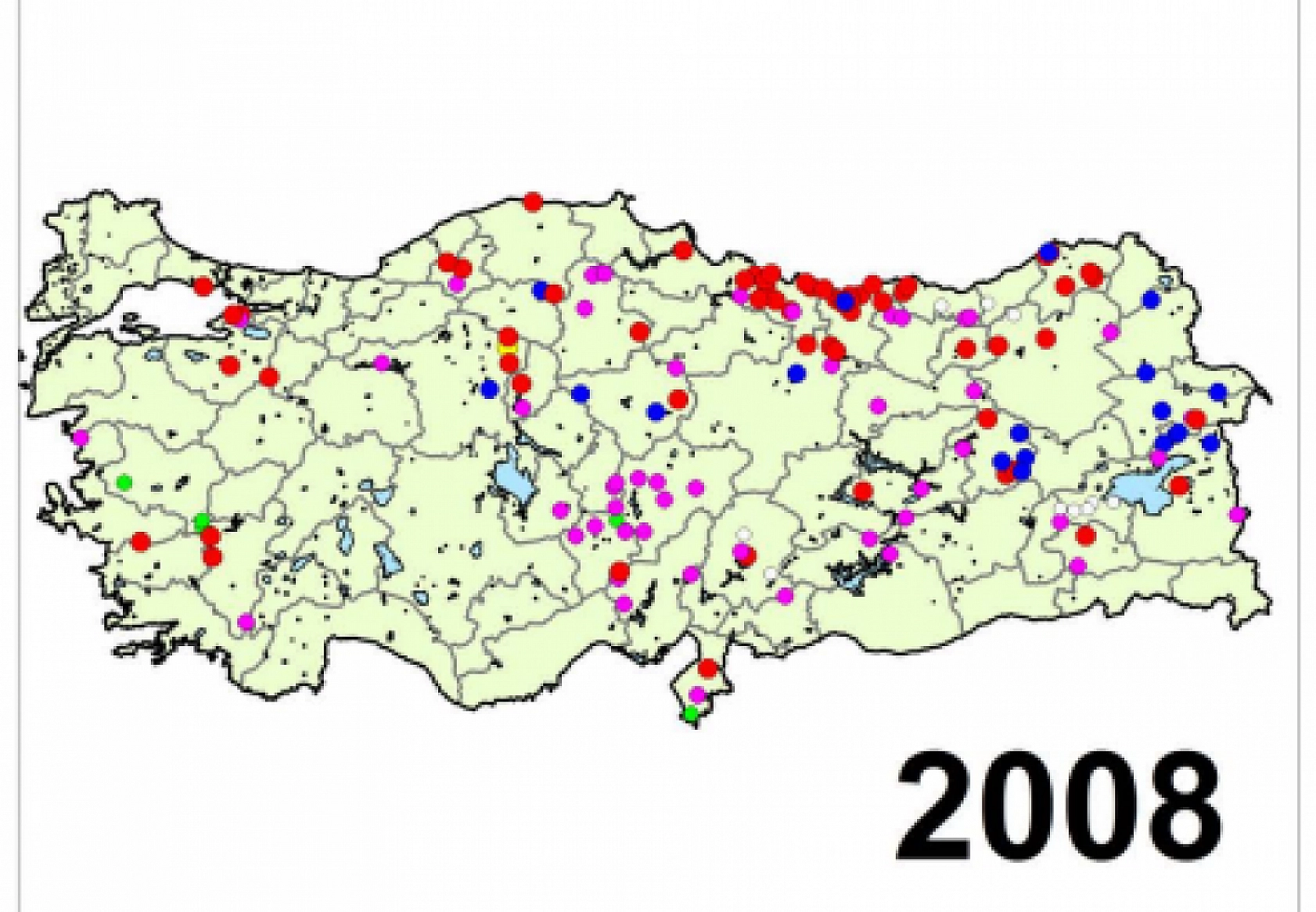 Türkiye'nin Afet Haritası Yayımlandı..! İşte Yıl Yıl Afetin İzleri...!