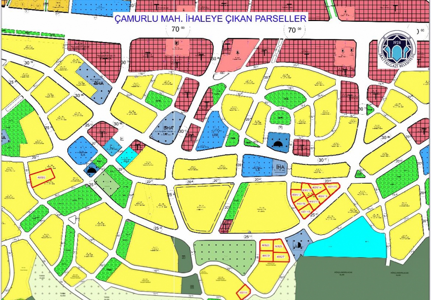 Battalgazi'de 44 Adet Arsa Satılıyor