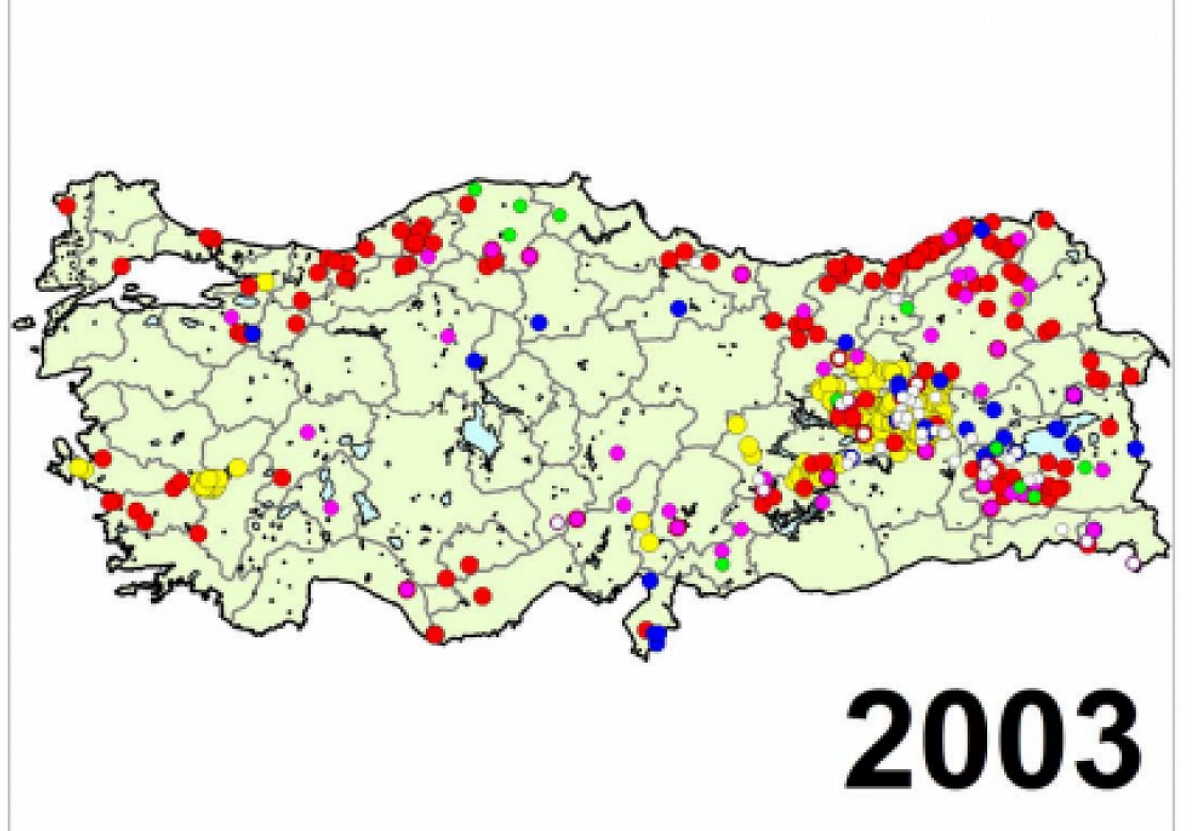 Türkiye'nin Afet Haritası Yayımlandı..! İşte Yıl Yıl Afetin İzleri...!