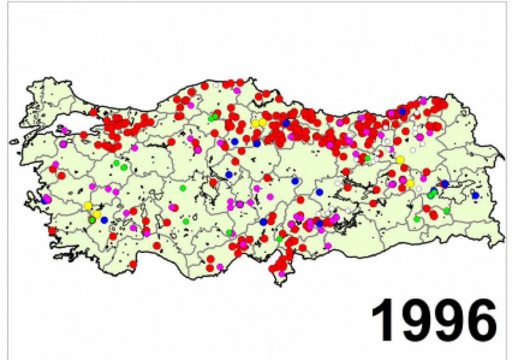 Türkiye'nin Afet Haritası Yayımlandı..! İşte Yıl Yıl Afetin İzleri...!