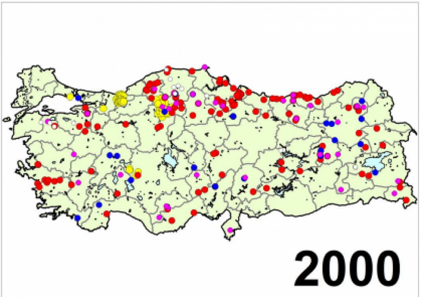 Türkiye'nin Afet Haritası Yayımlandı..! İşte Yıl Yıl Afetin İzleri...!
