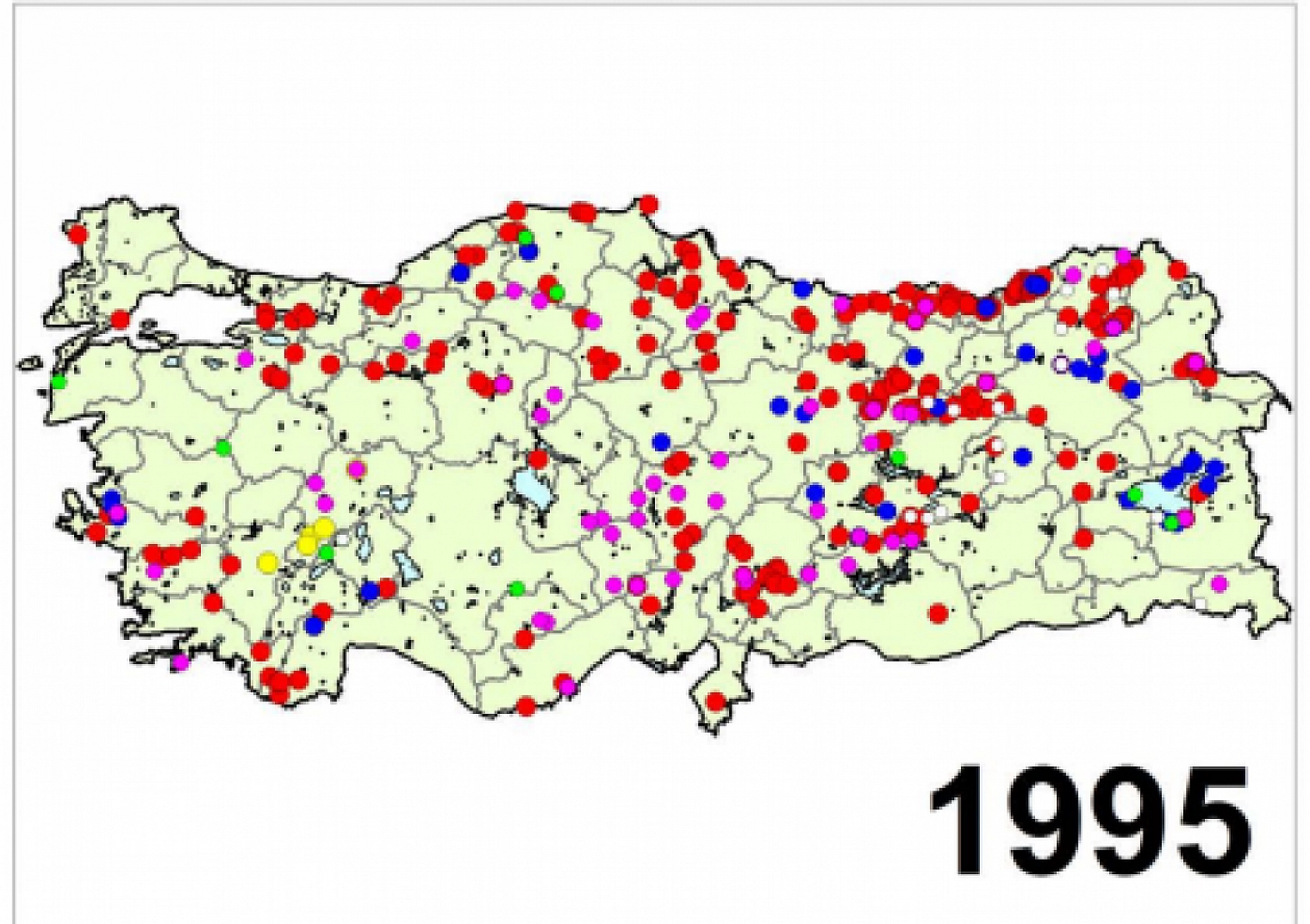 Türkiye'nin Afet Haritası Yayımlandı..! İşte Yıl Yıl Afetin İzleri...!