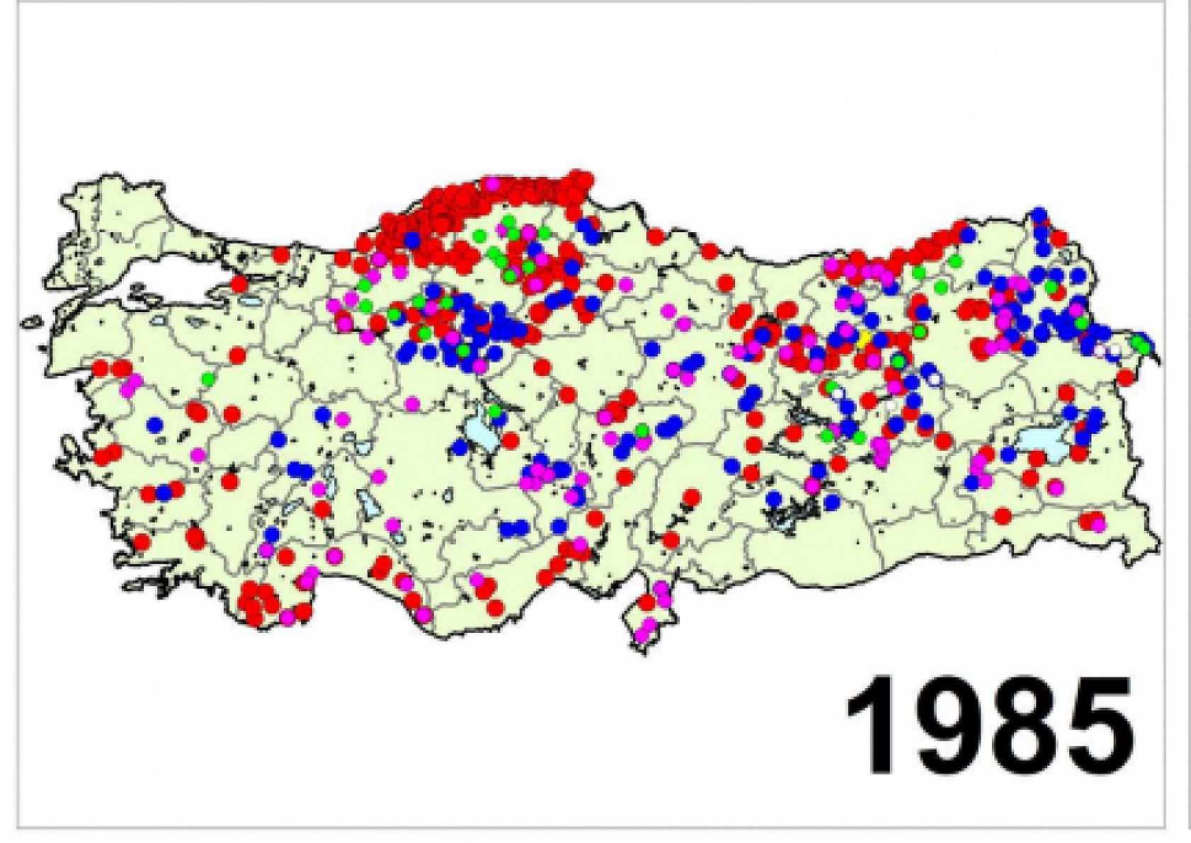 Türkiye'nin Afet Haritası Yayımlandı..! İşte Yıl Yıl Afetin İzleri...!