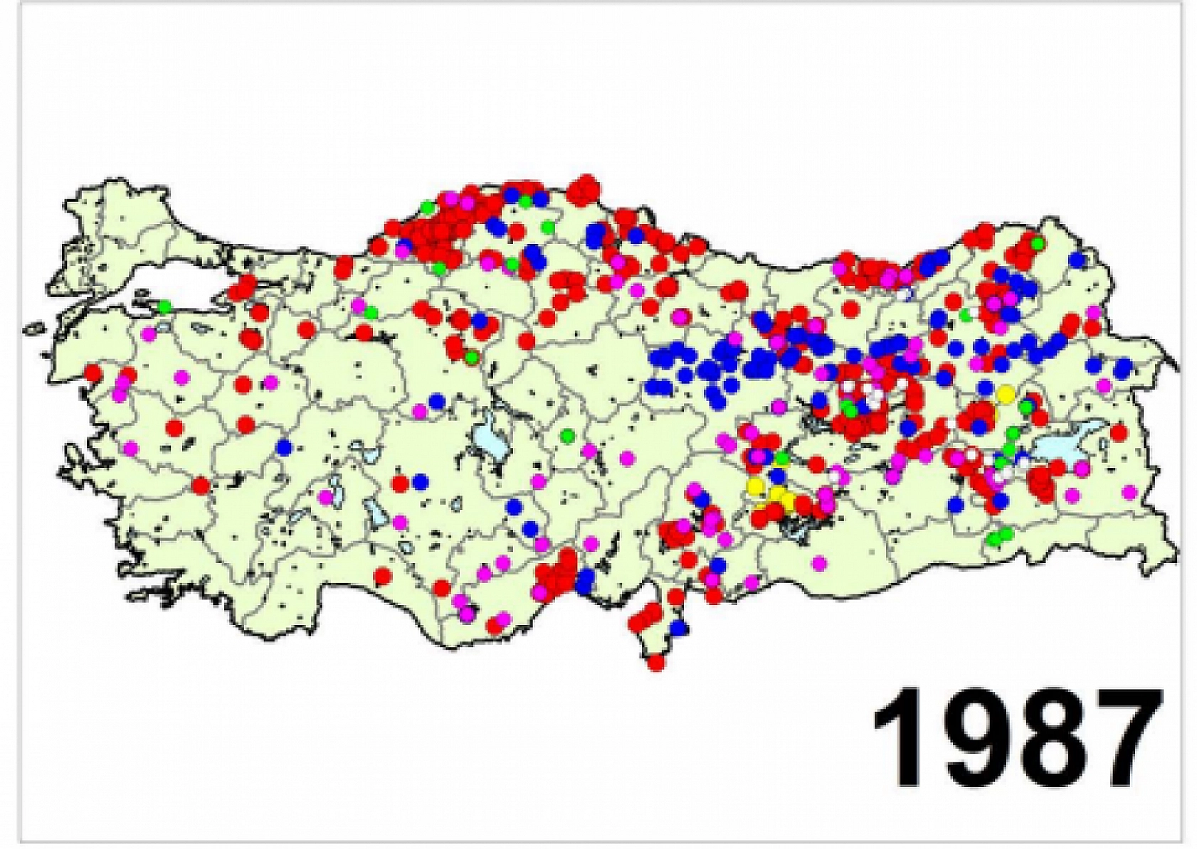 Türkiye'nin Afet Haritası Yayımlandı..! İşte Yıl Yıl Afetin İzleri...!