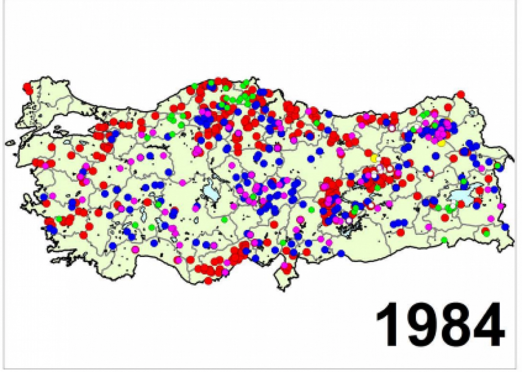 Türkiye'nin Afet Haritası Yayımlandı..! İşte Yıl Yıl Afetin İzleri...!