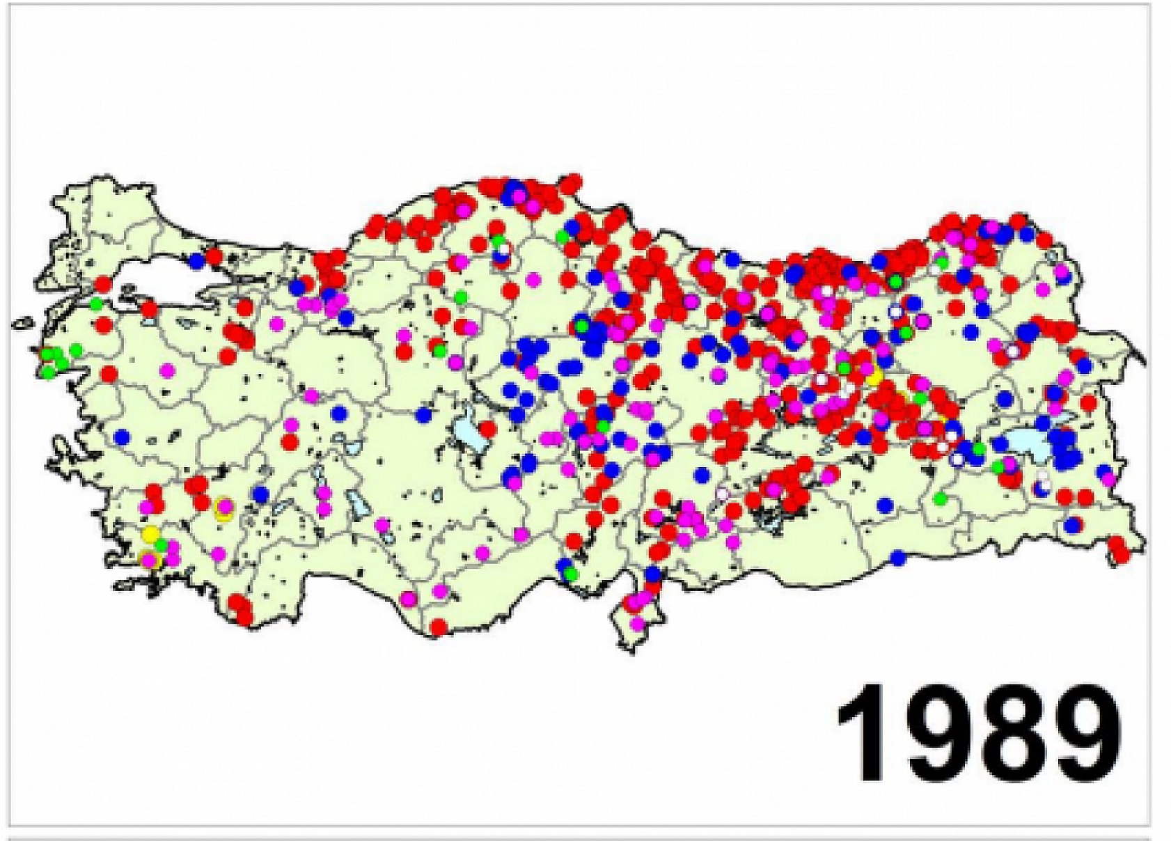 Türkiye'nin Afet Haritası Yayımlandı..! İşte Yıl Yıl Afetin İzleri...!