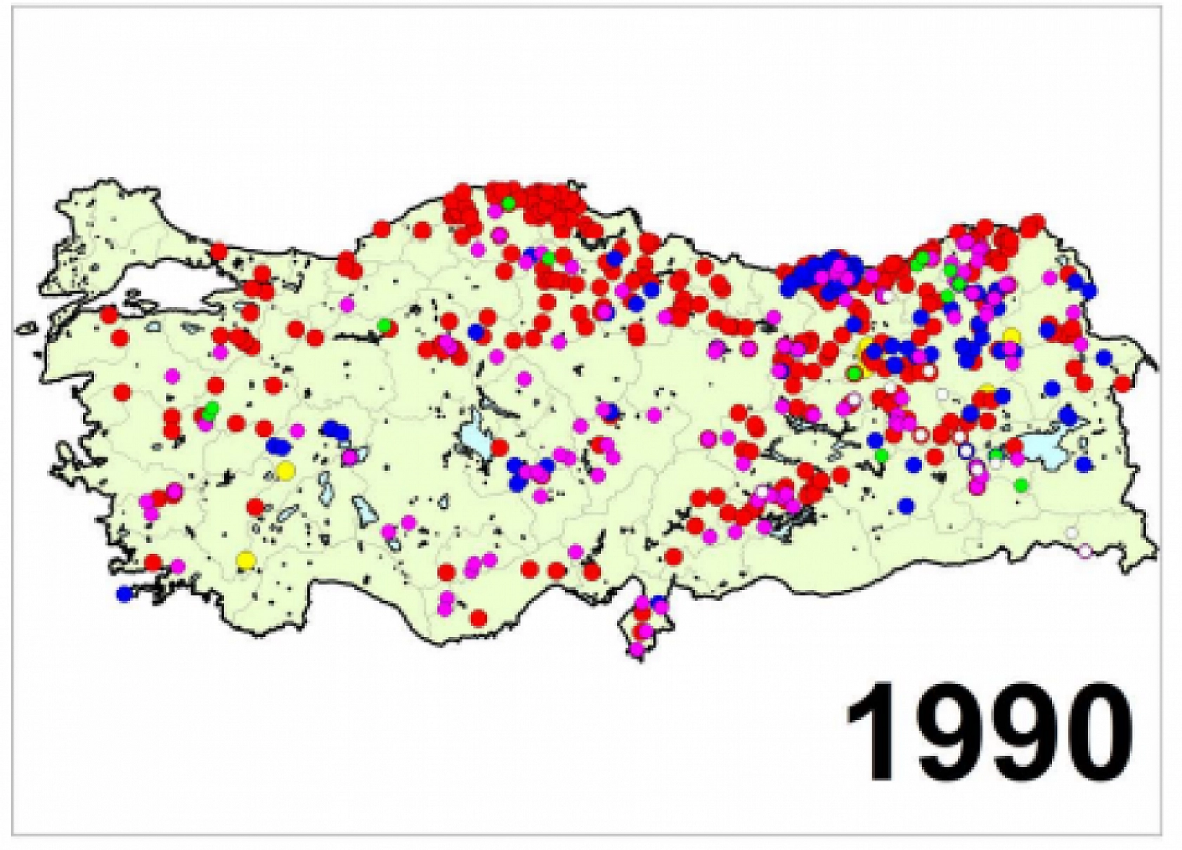 Türkiye'nin Afet Haritası Yayımlandı..! İşte Yıl Yıl Afetin İzleri...!