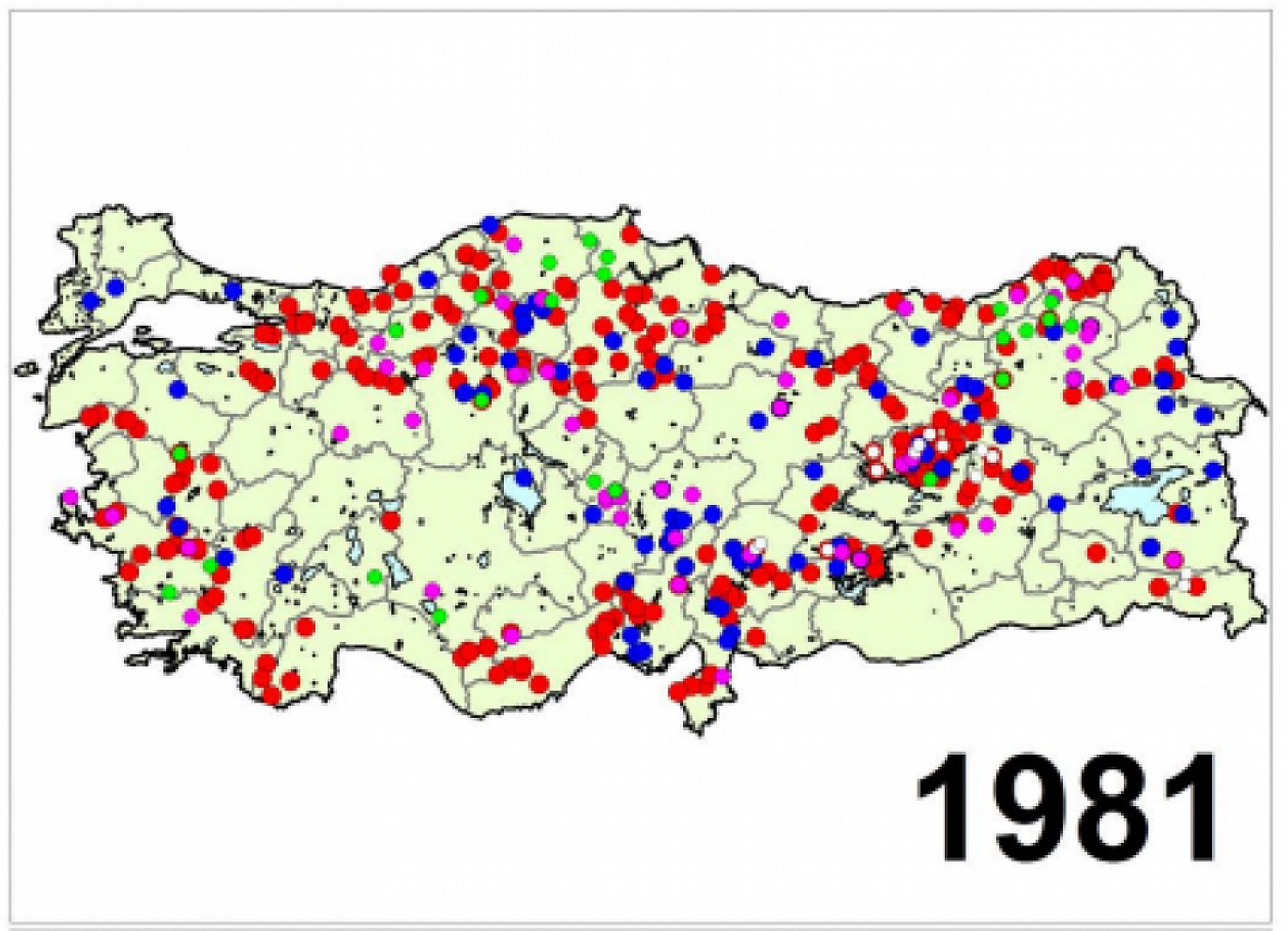 Türkiye'nin Afet Haritası Yayımlandı..! İşte Yıl Yıl Afetin İzleri...!